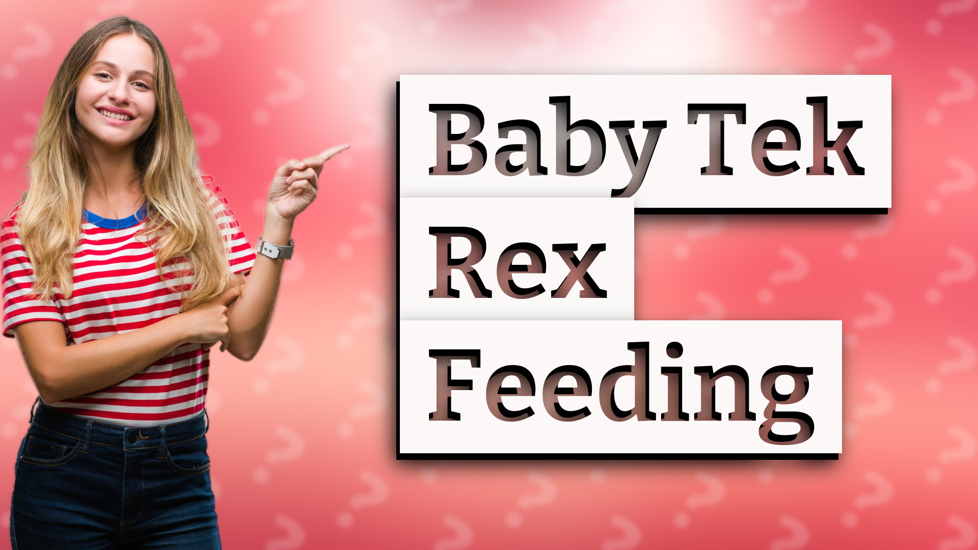 Baby Tek Rex Feeding