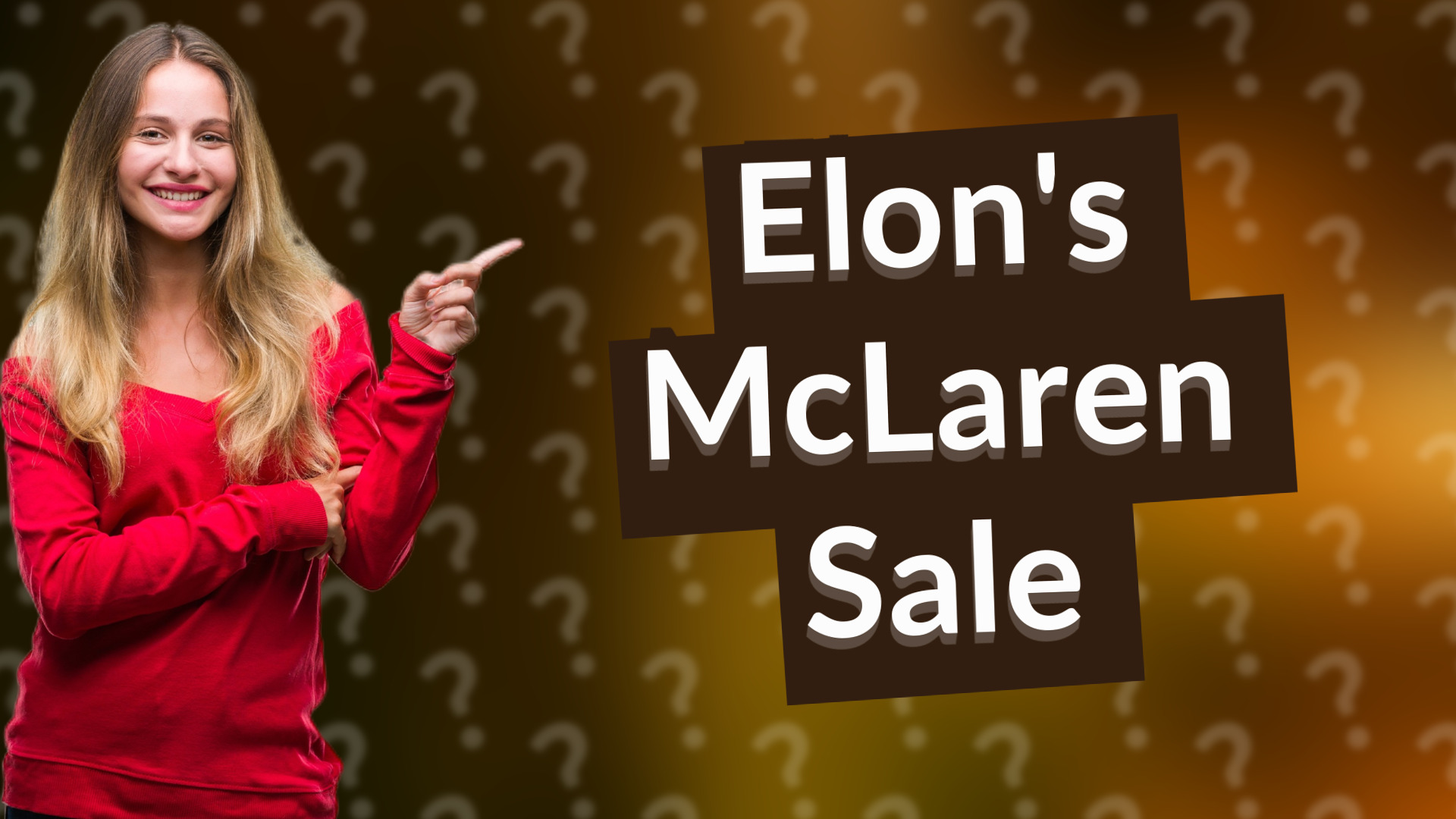 Elon's McLaren Sale