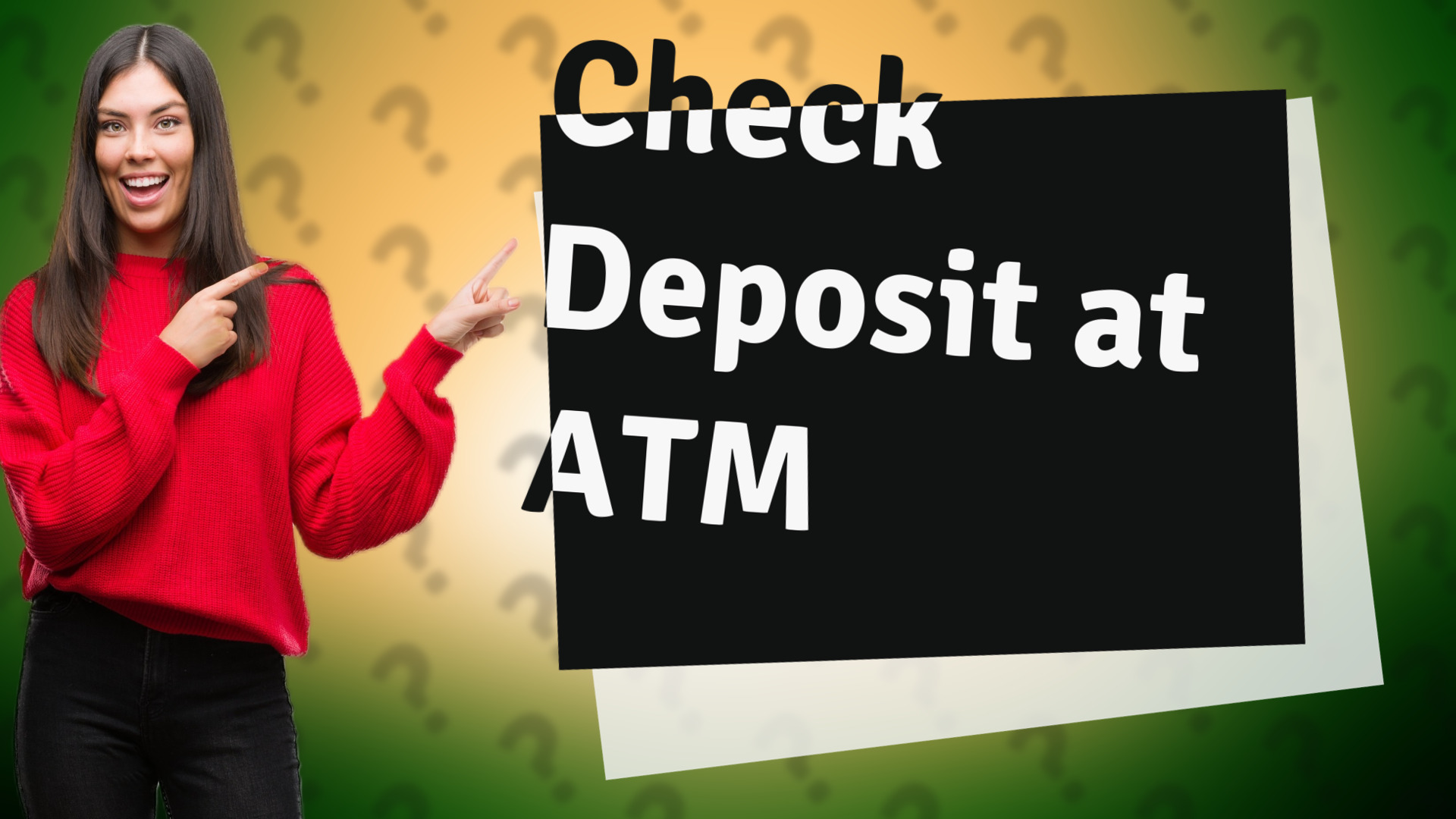 Check Deposit at ATM