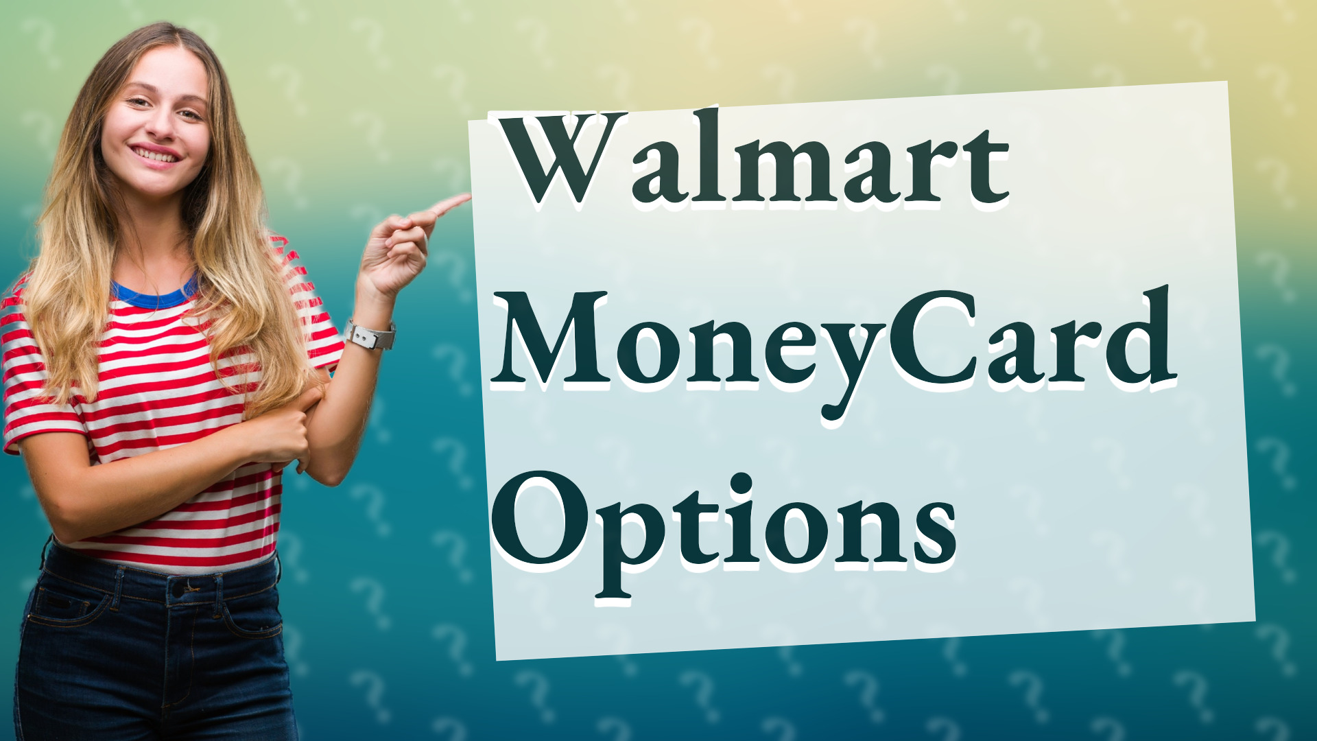 Walmart MoneyCard Options