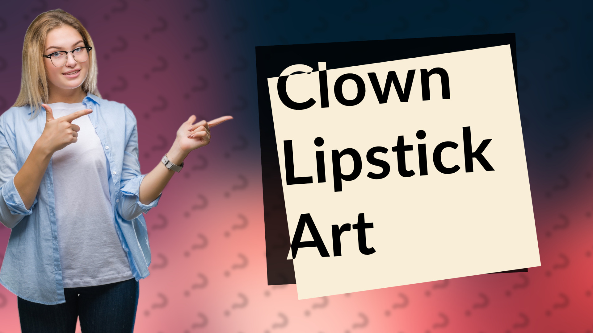 Clown Lipstick Art