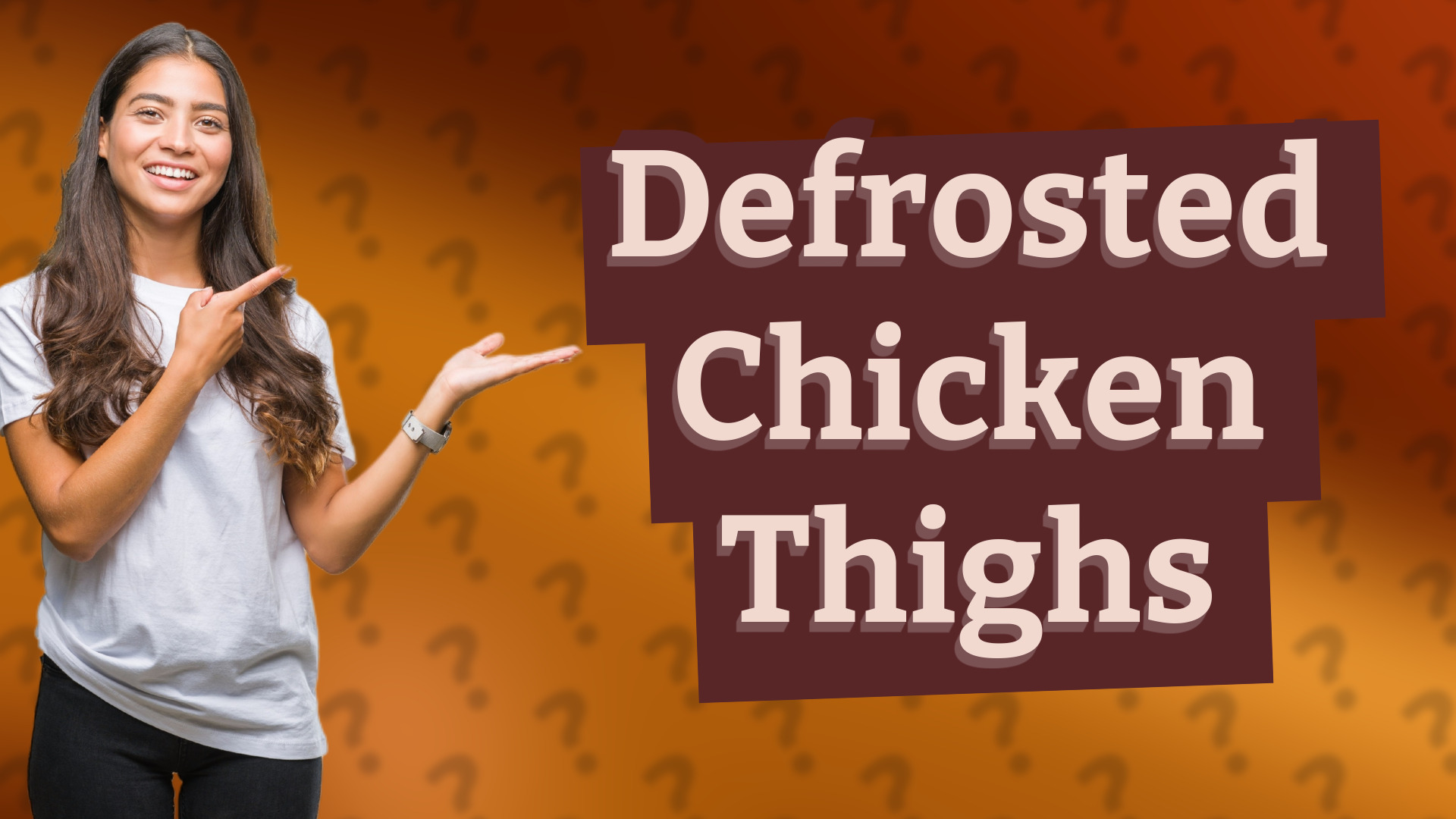 Defrosted Chicken Thighs