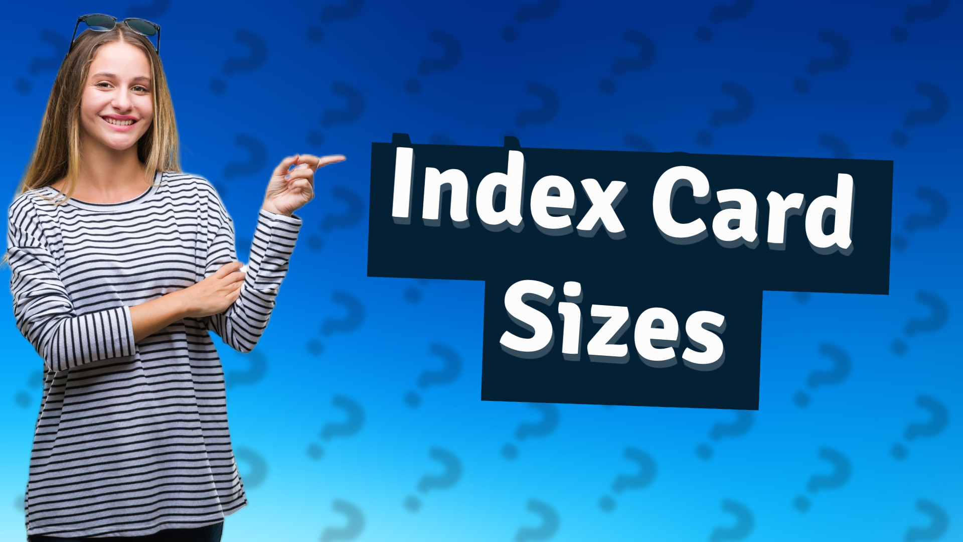 Index Card Sizes