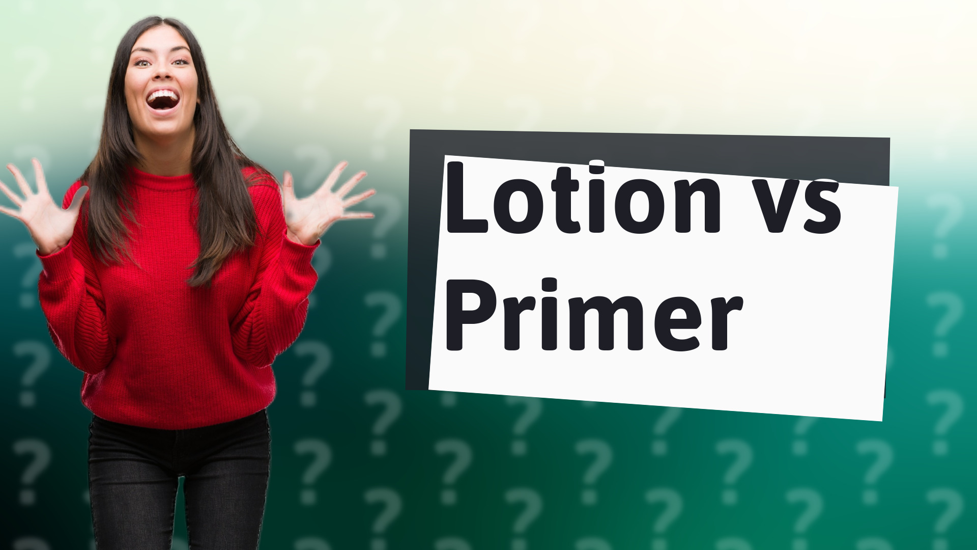 Lotion vs Primer
