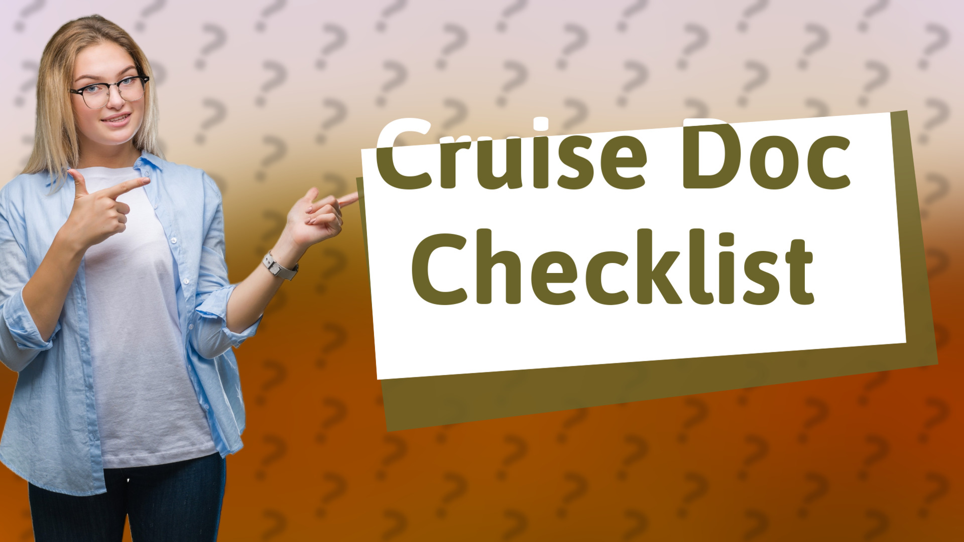 Cruise Doc Checklist