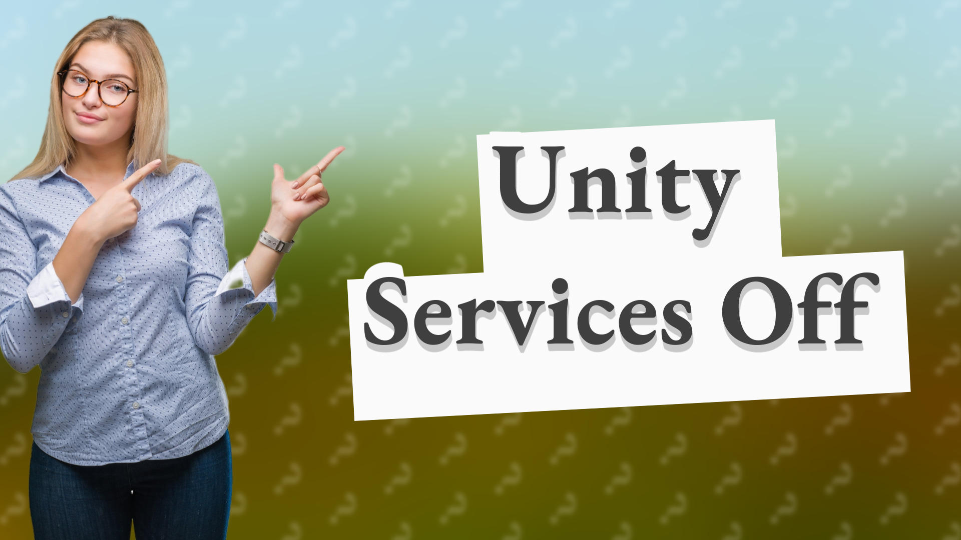 Unity Services Off