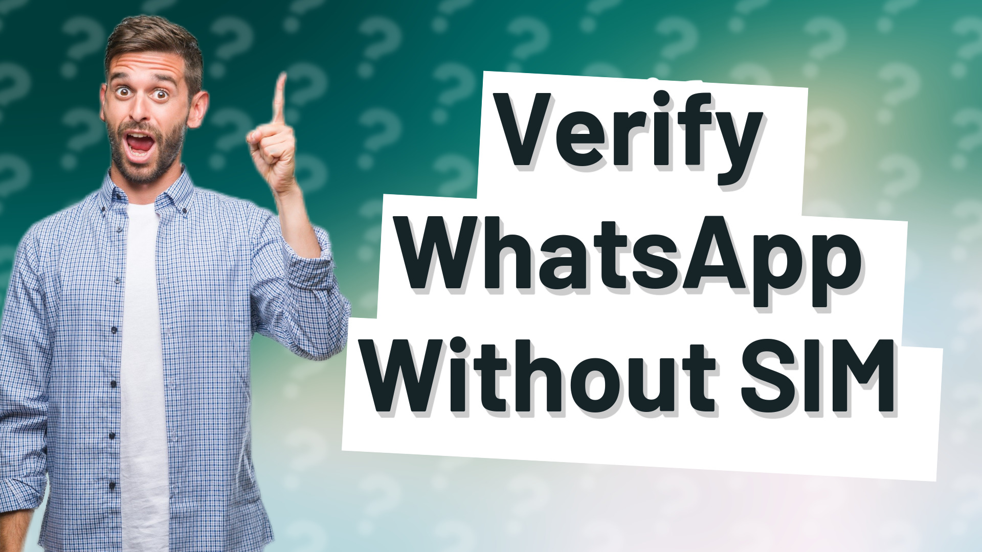 Verify WhatsApp Without SIM