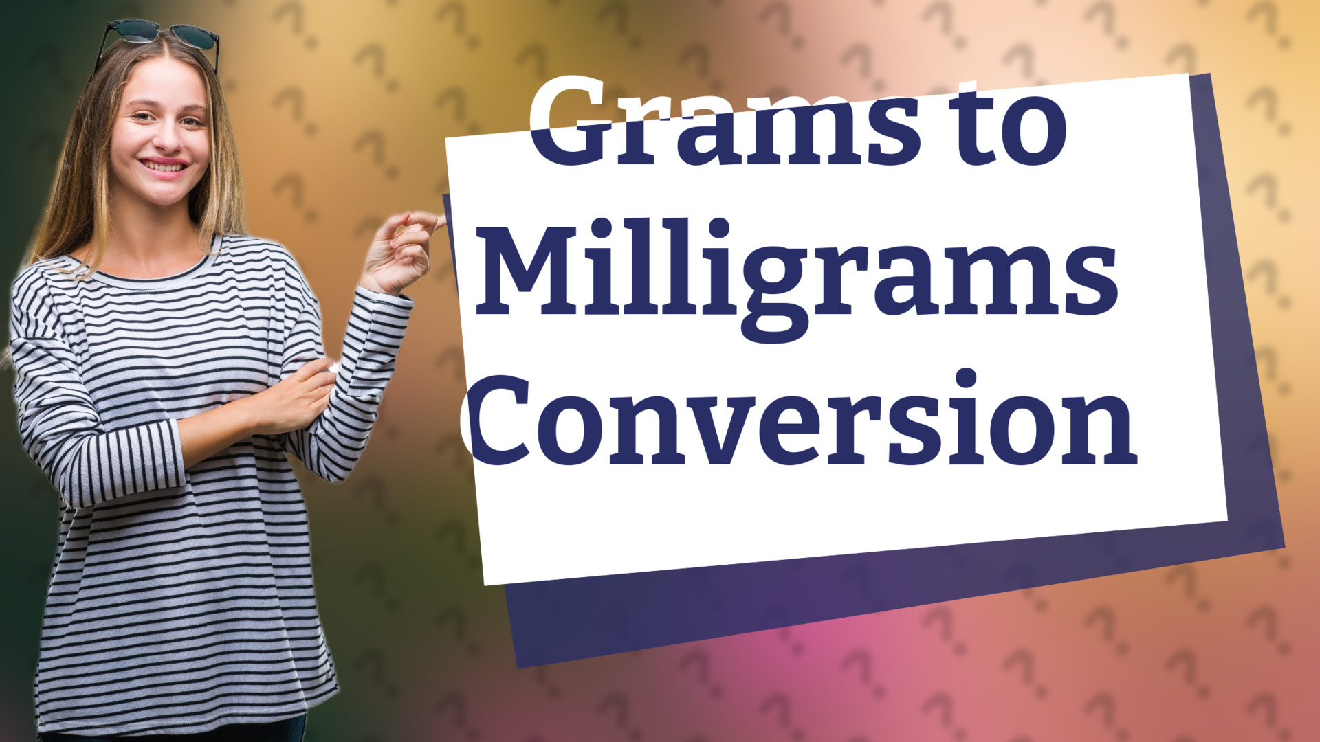Grams to Milligrams Conversion