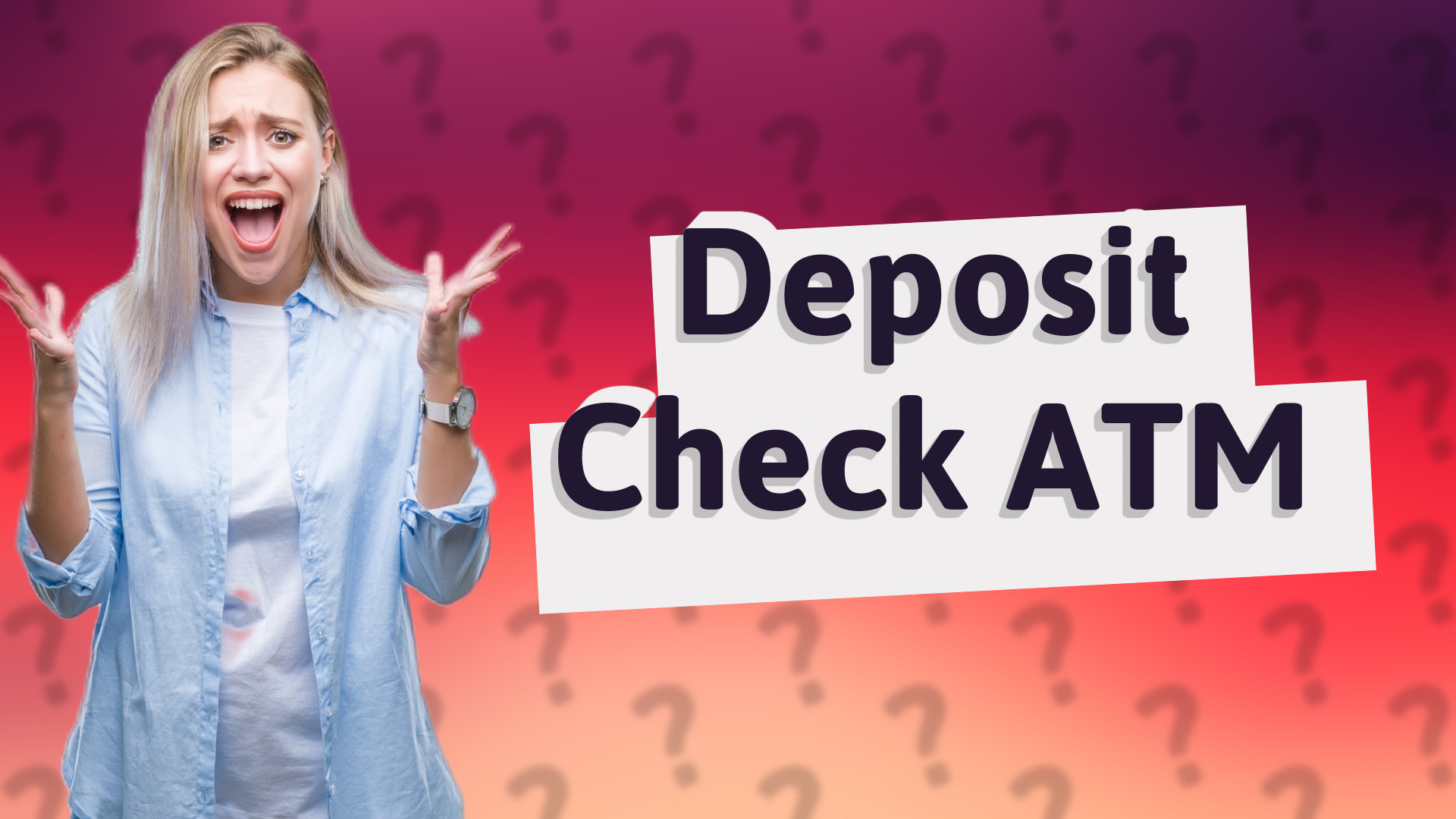 Deposit Check ATM
