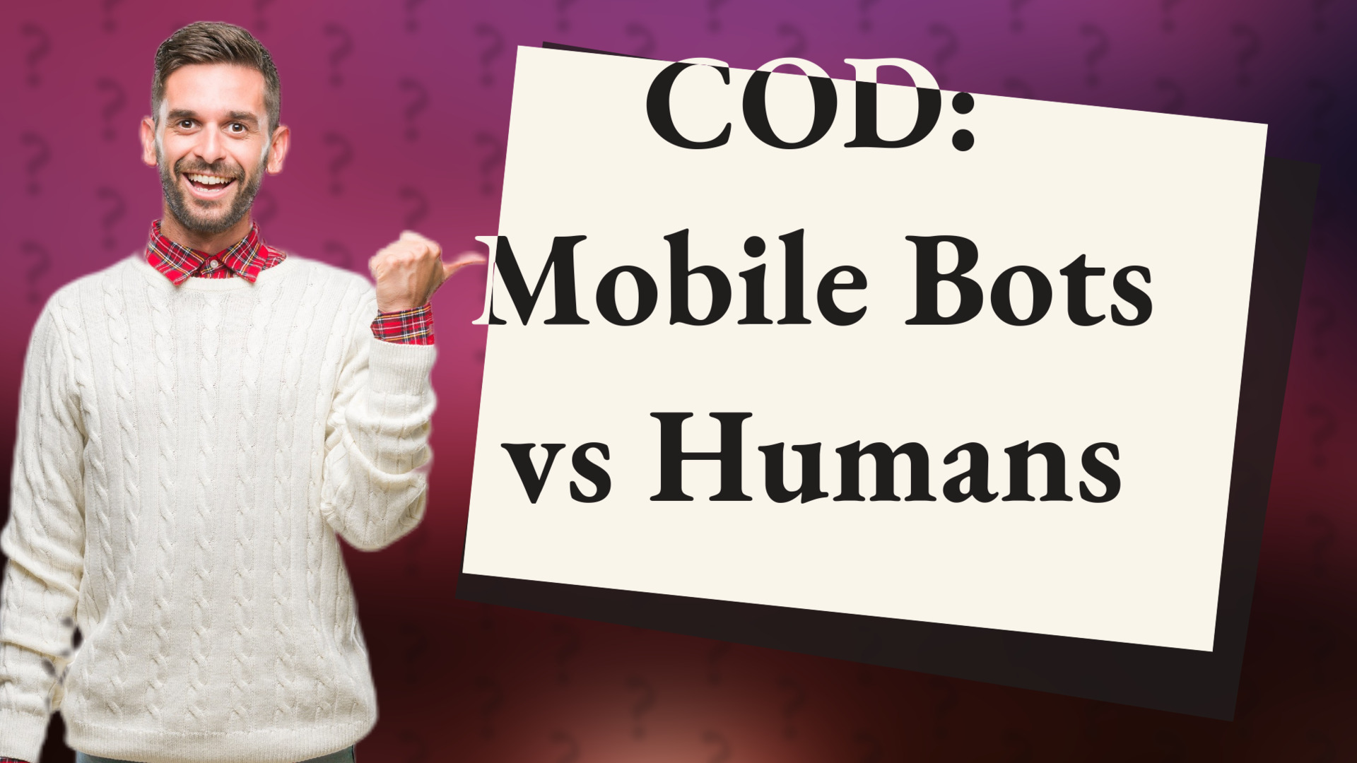 COD: Mobile Bots vs Humans