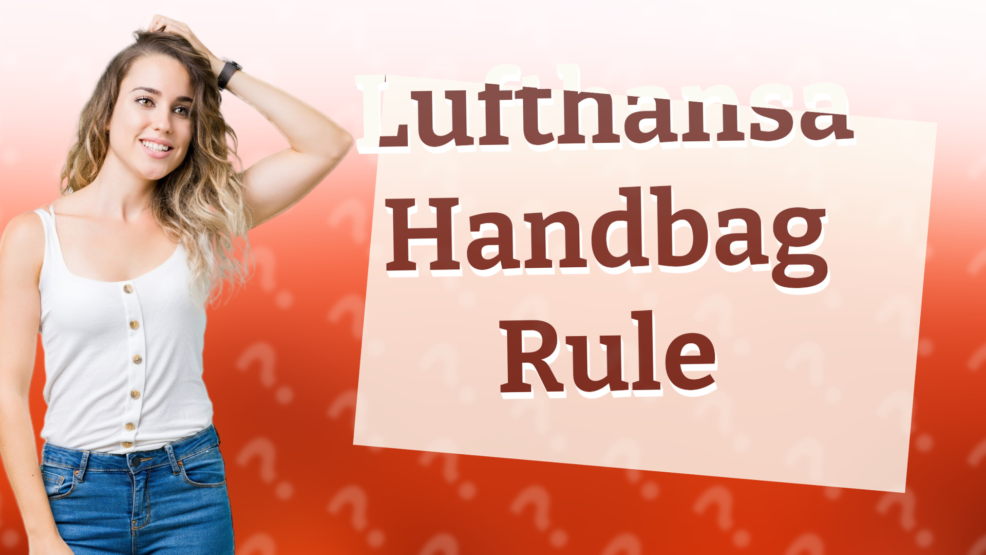Lufthansa Handbag Rule