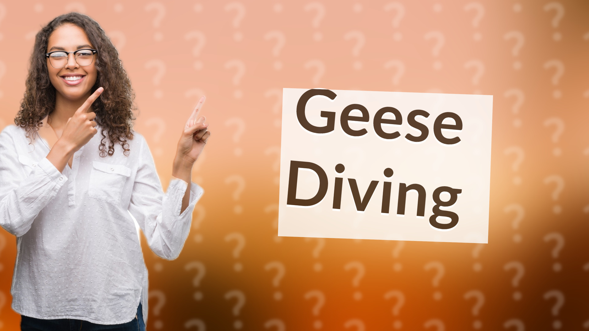 Geese Diving