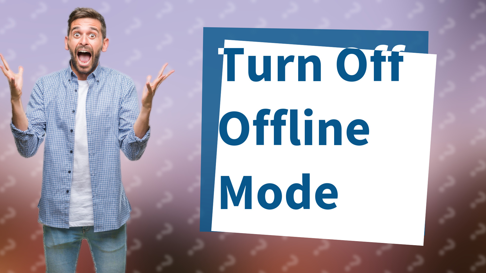 Turn Off Offline Mode