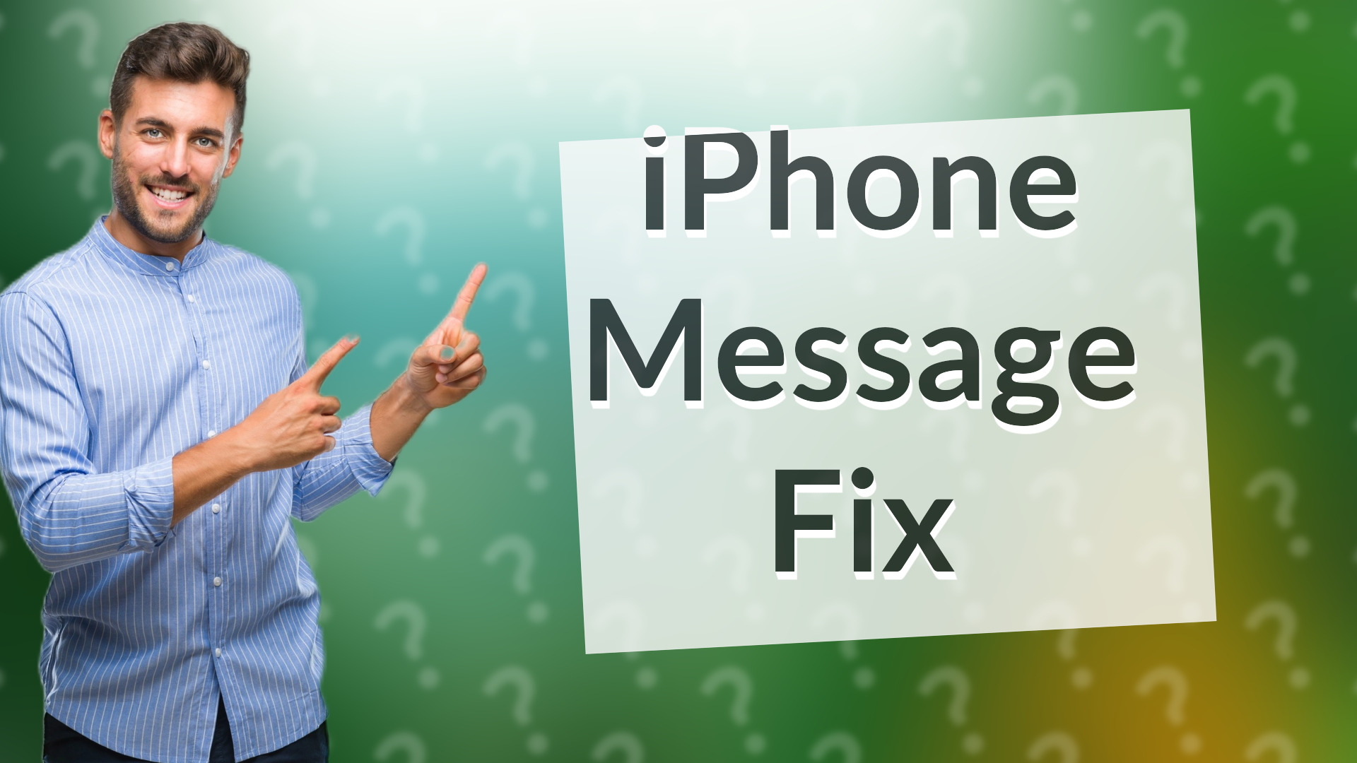 iPhone Message Fix