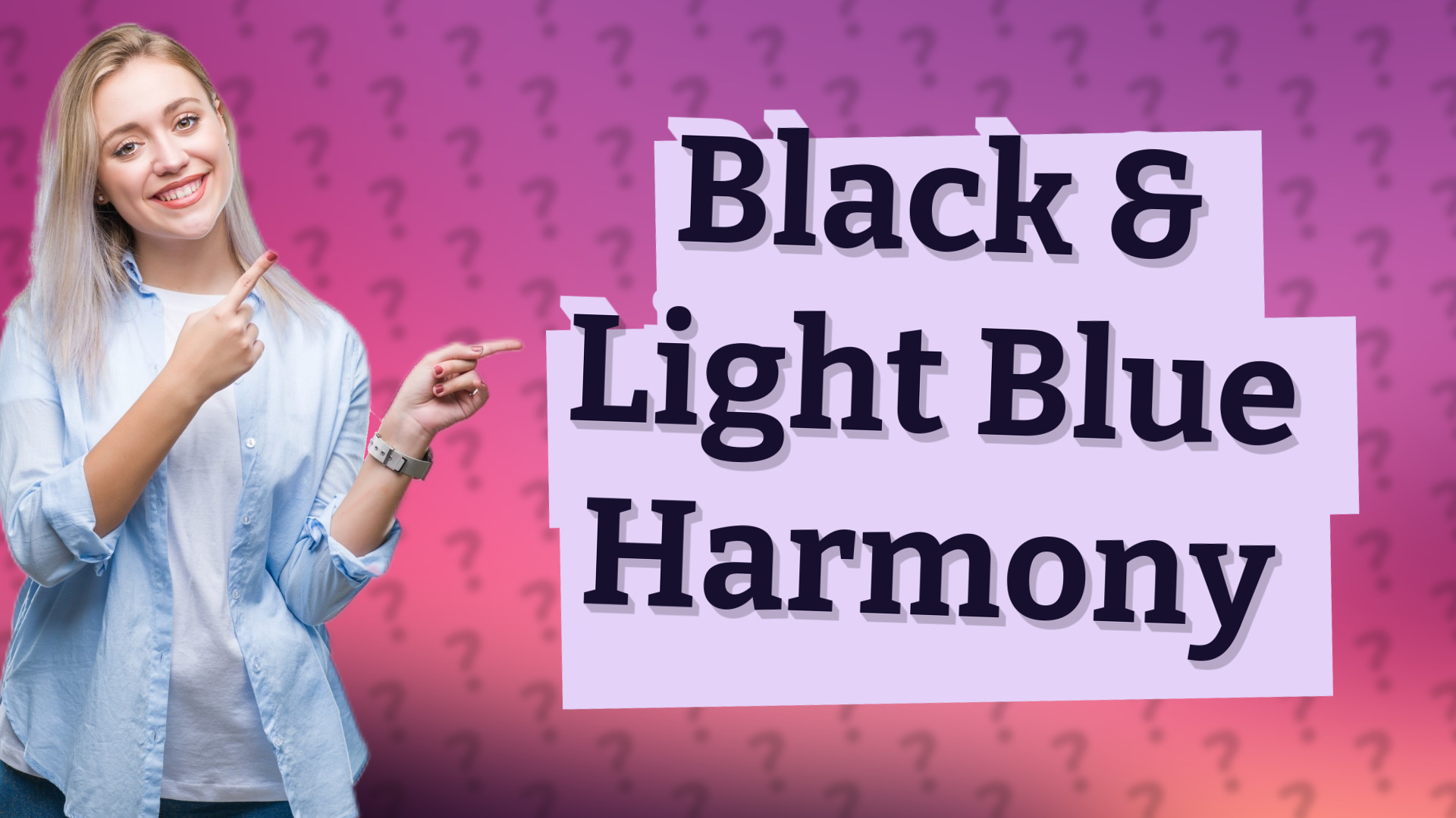 Black & Light Blue Harmony
