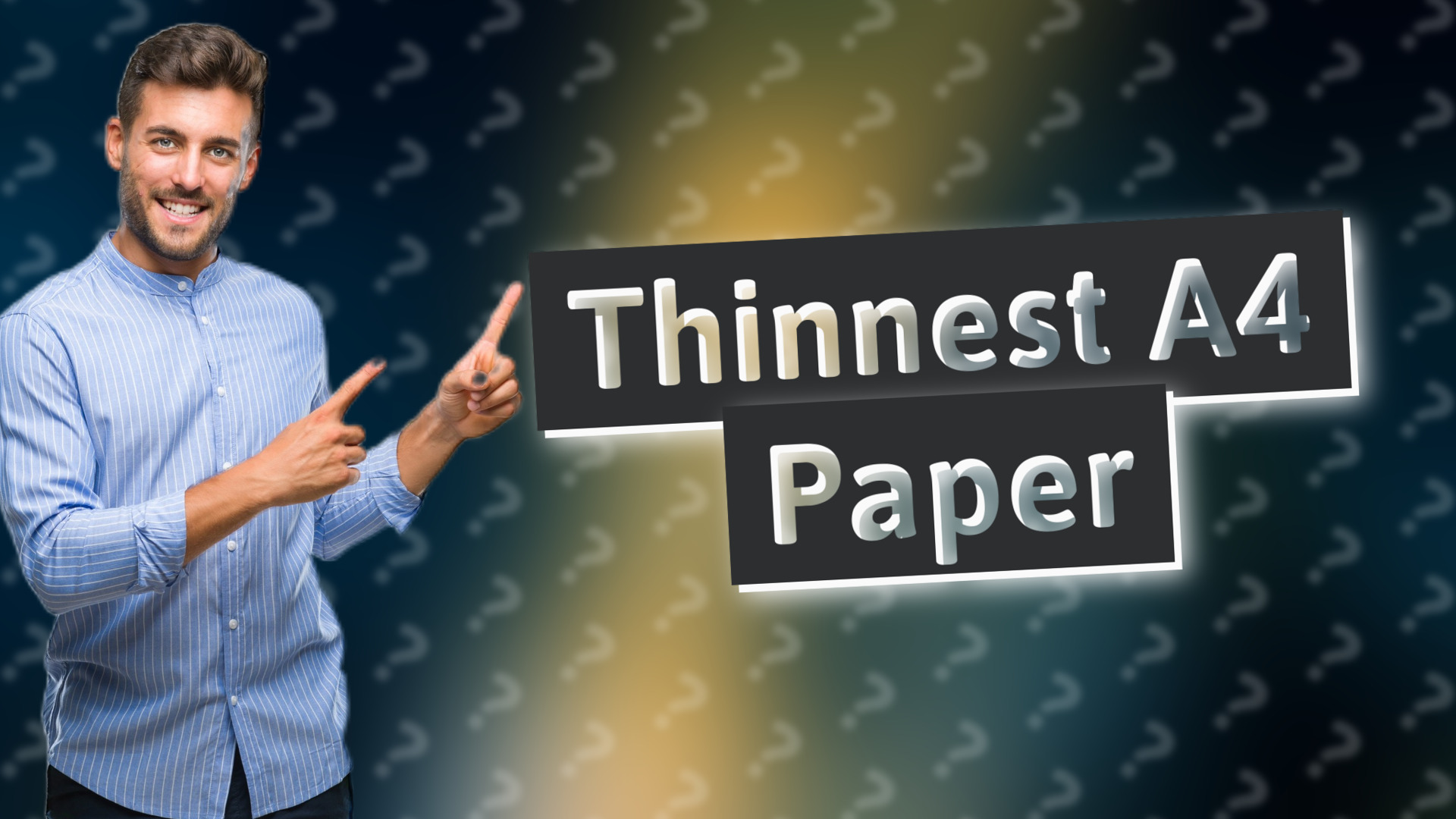 Thinnest A4 Paper