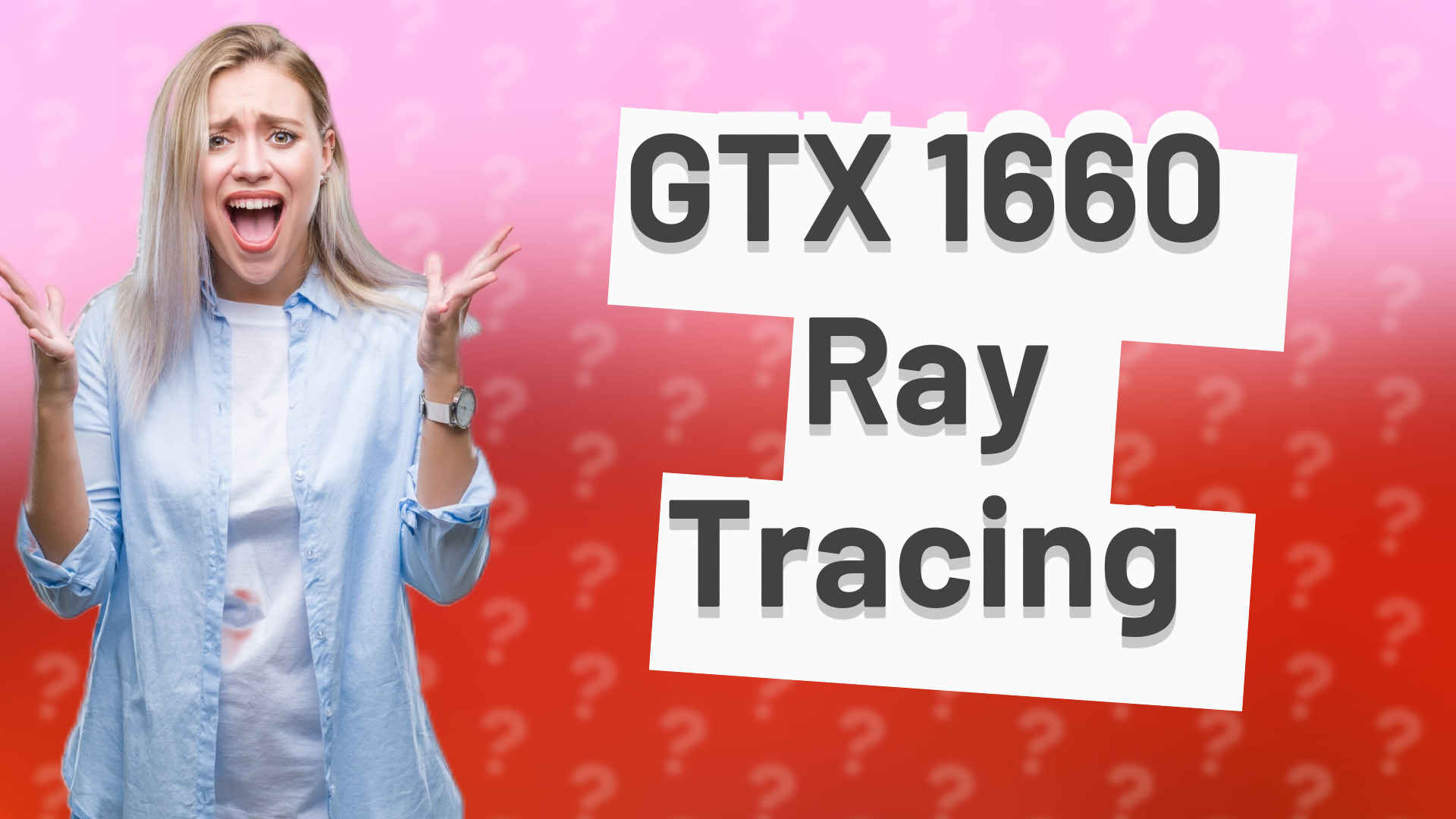 GTX 1660 Ray Tracing