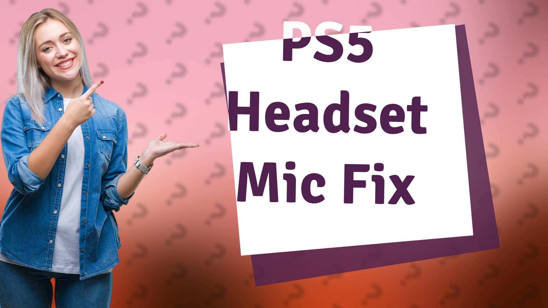 PS5 Headset Mic Fix