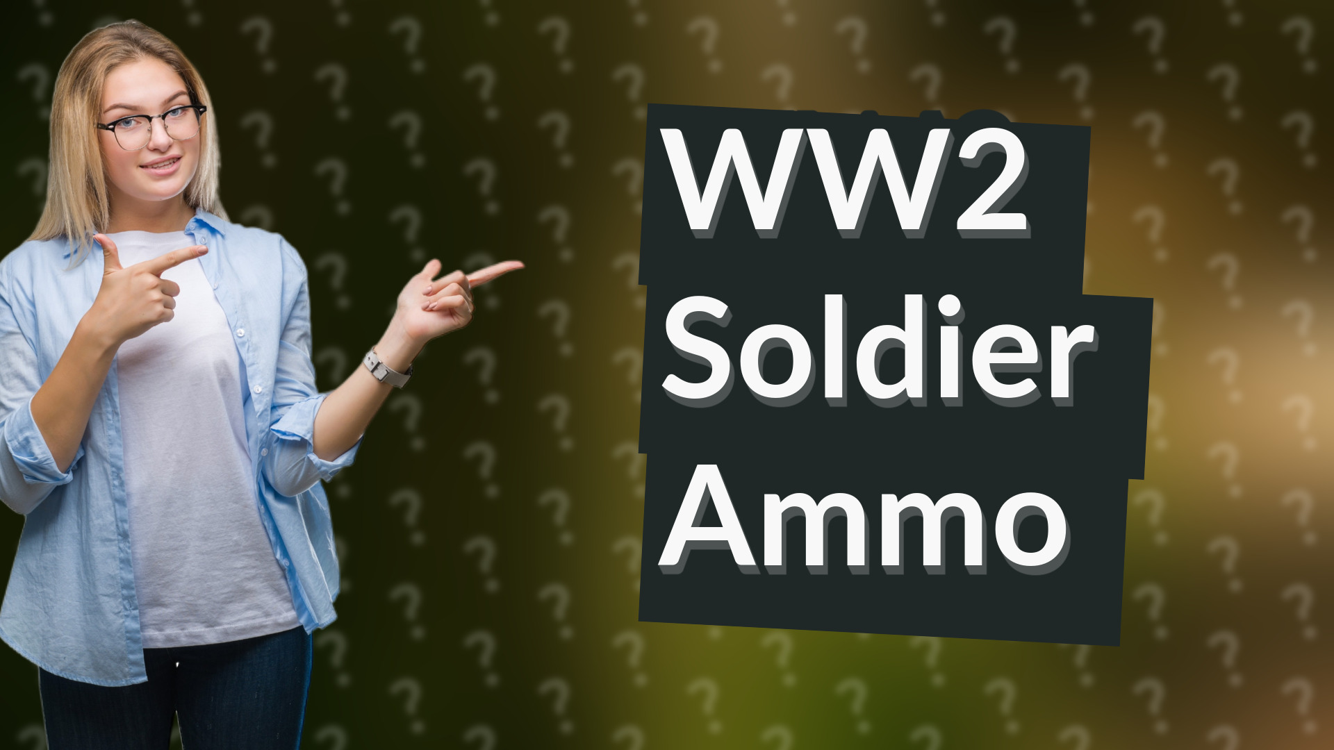 WW2 Soldier Ammo