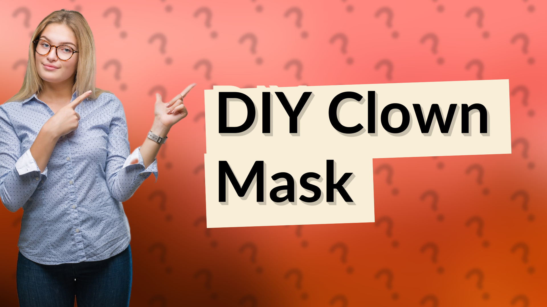 DIY Clown Mask