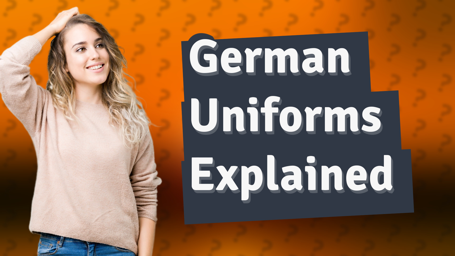 German Uniforms Explained