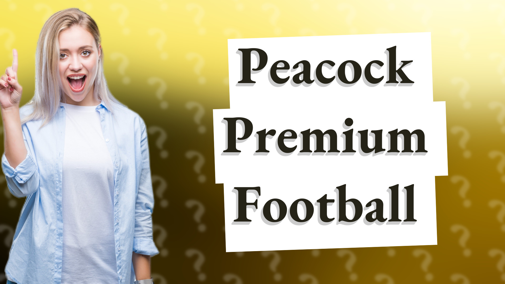 Peacock Premium Football