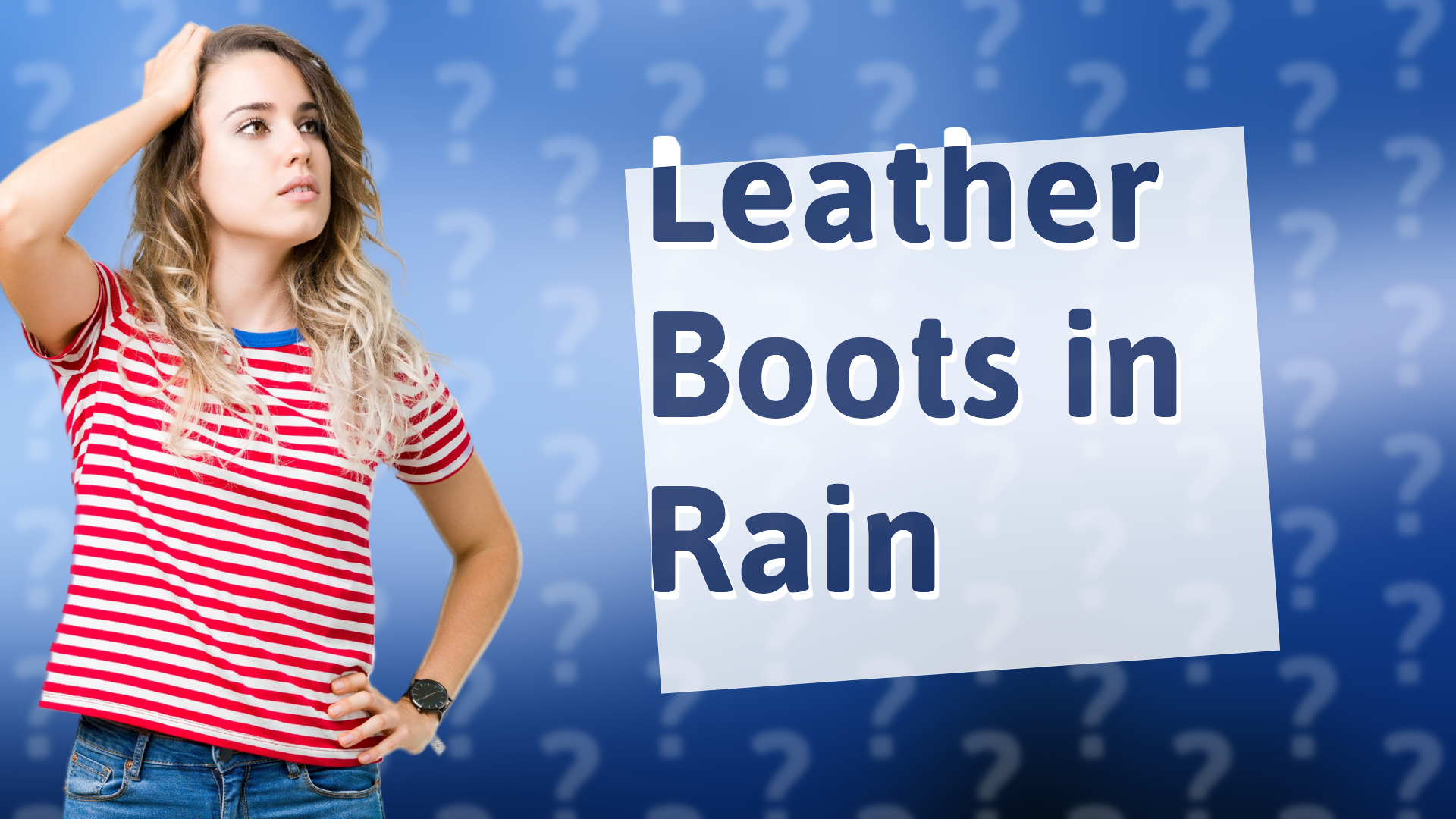 Leather Boots in Rain