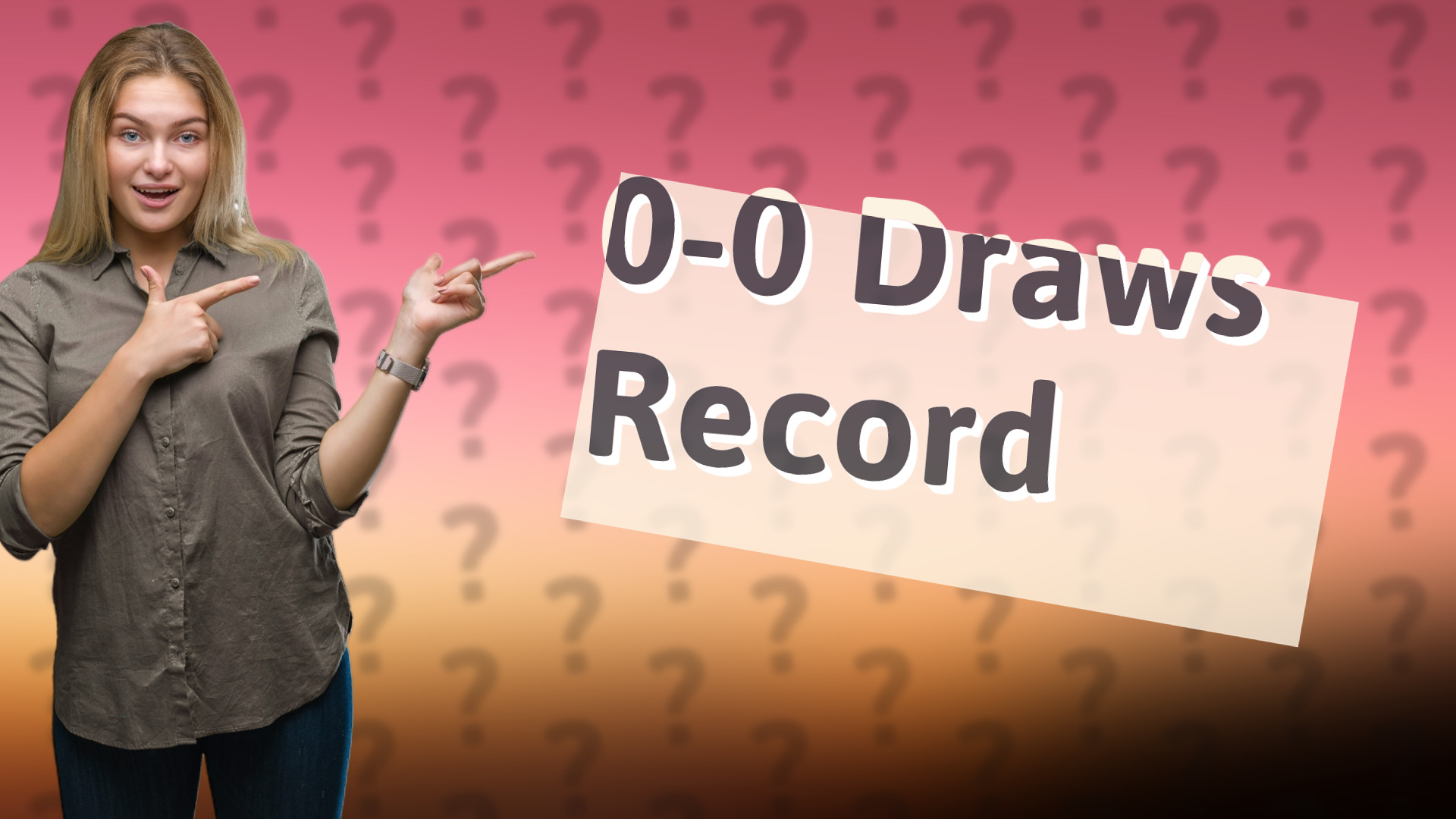 0-0 Draws Record