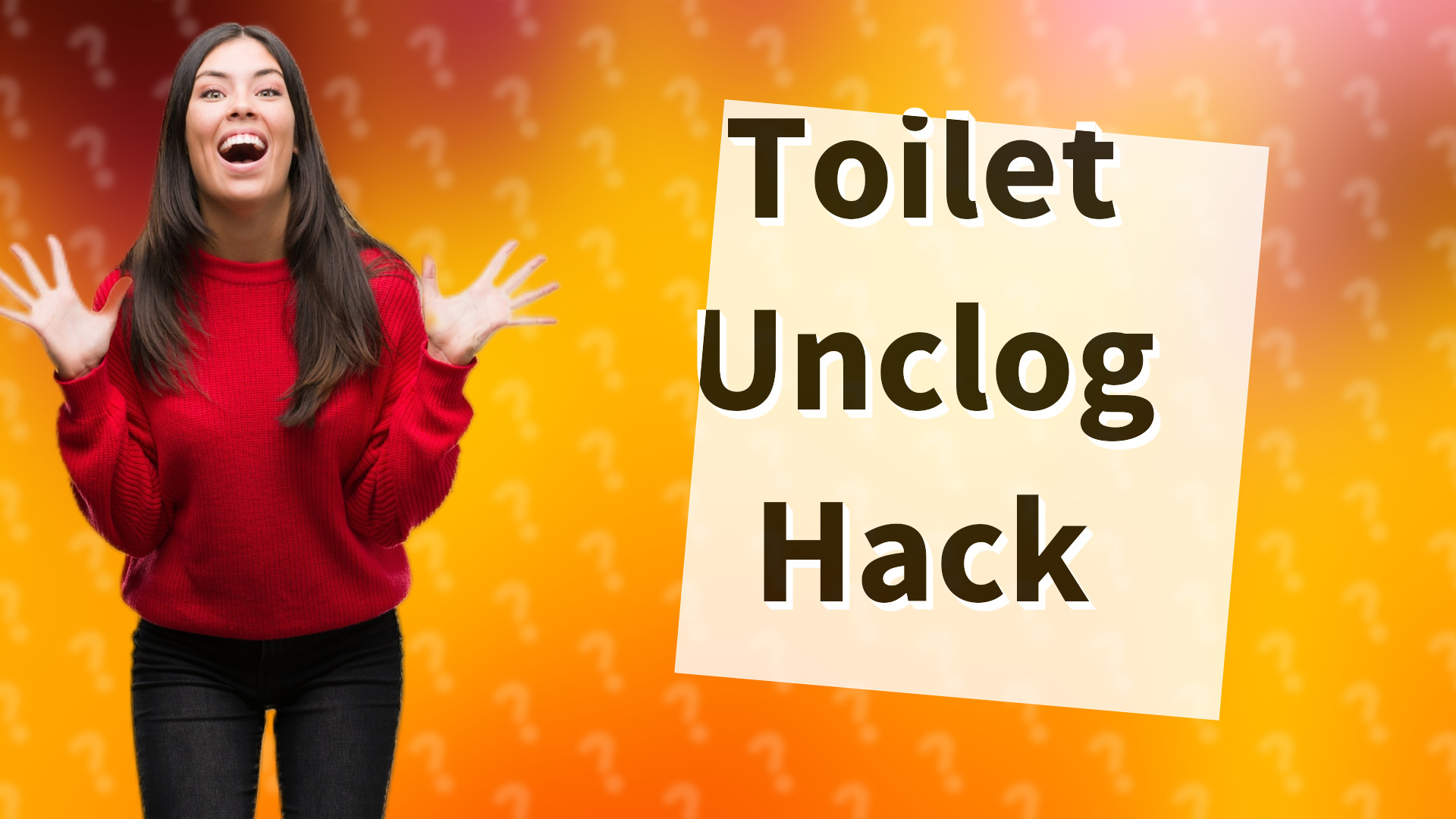 Toilet Unclog Hack
