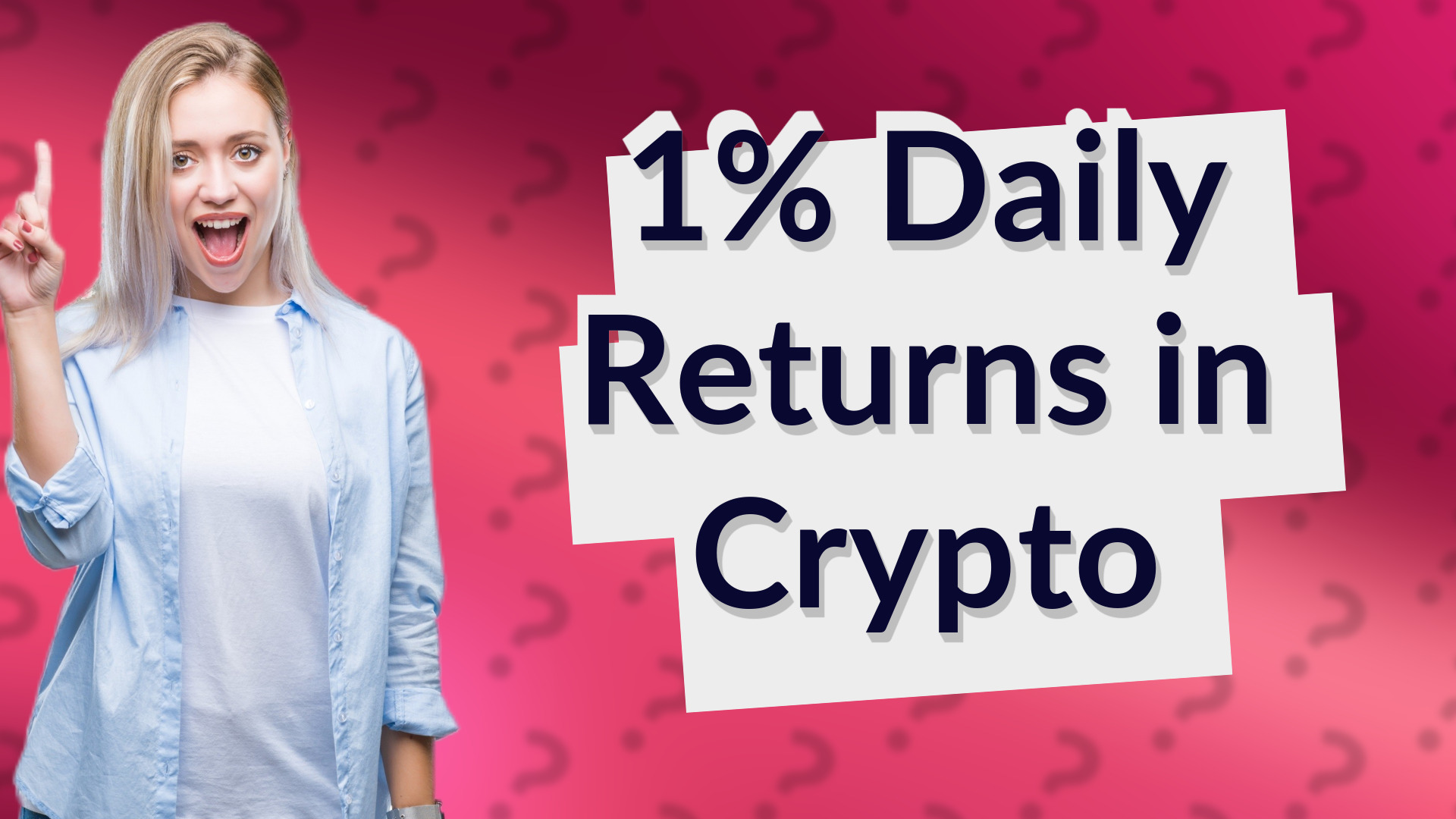 1% Daily Returns in Crypto