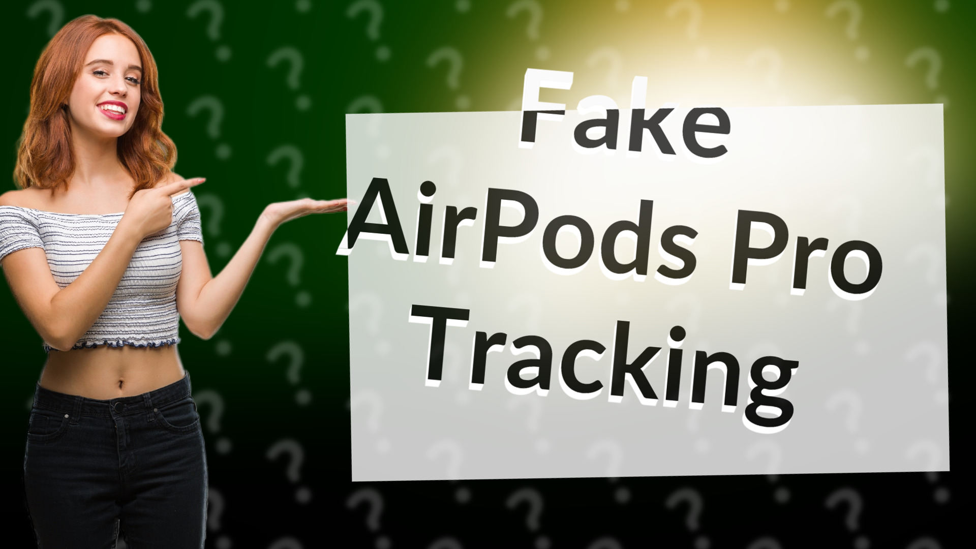 Fake AirPods Pro Tracking