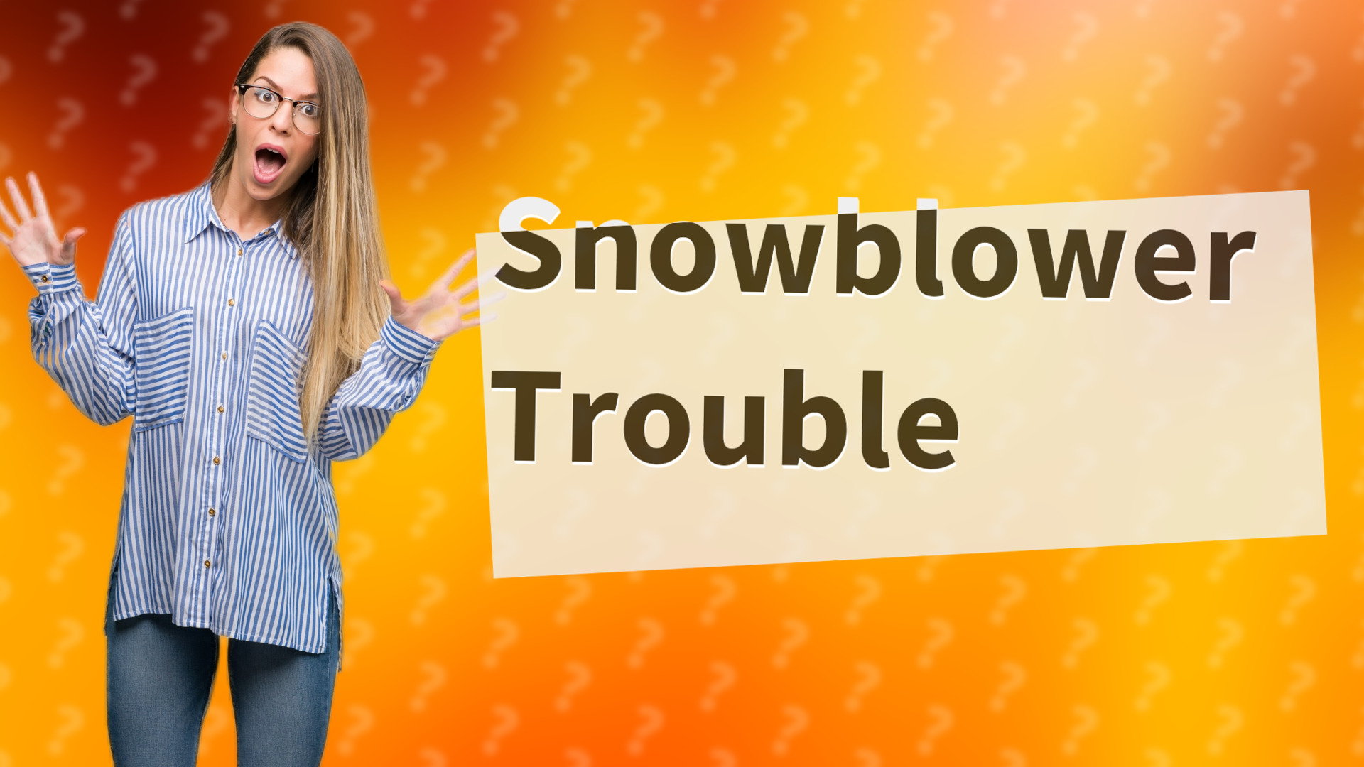 Snowblower Trouble