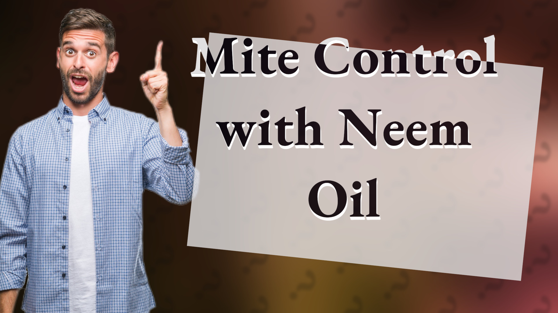 Mite Control with Neem Oil