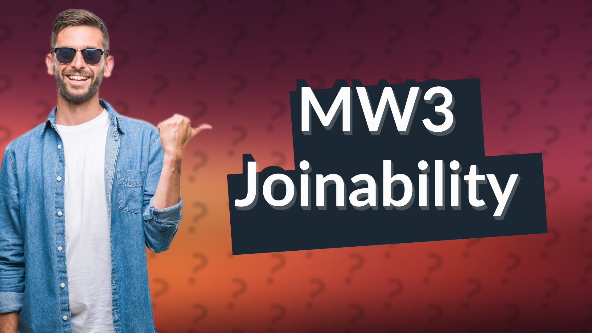 MW3 Joinability