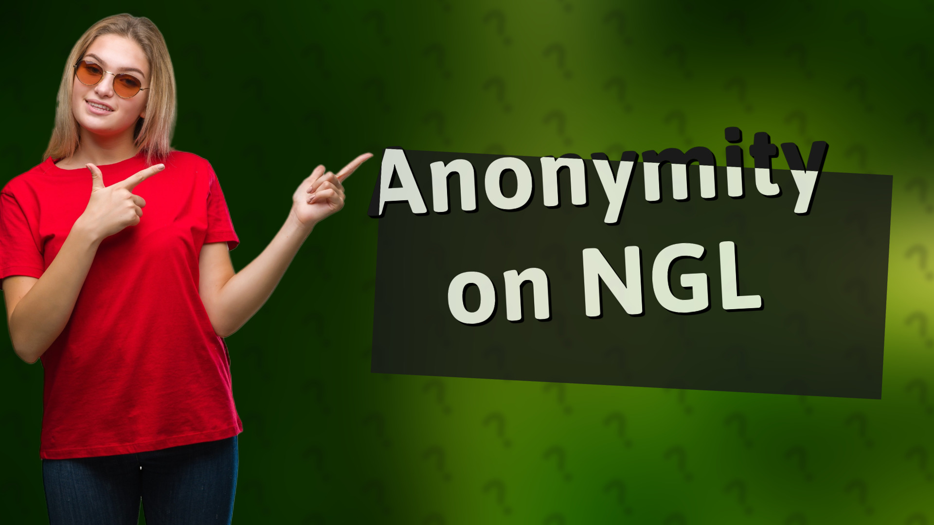 Anonymity on NGL
