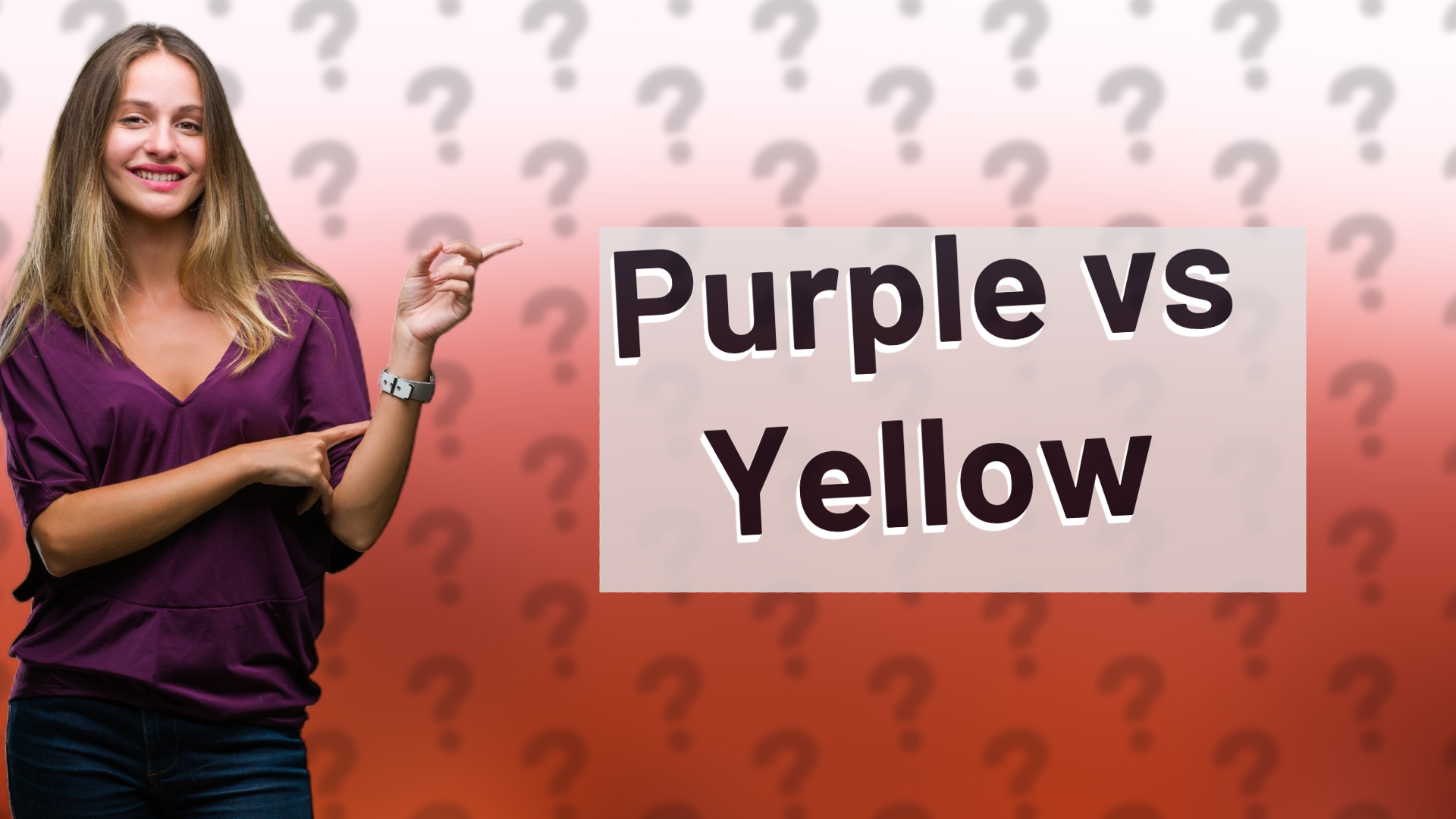 Purple vs Yellow