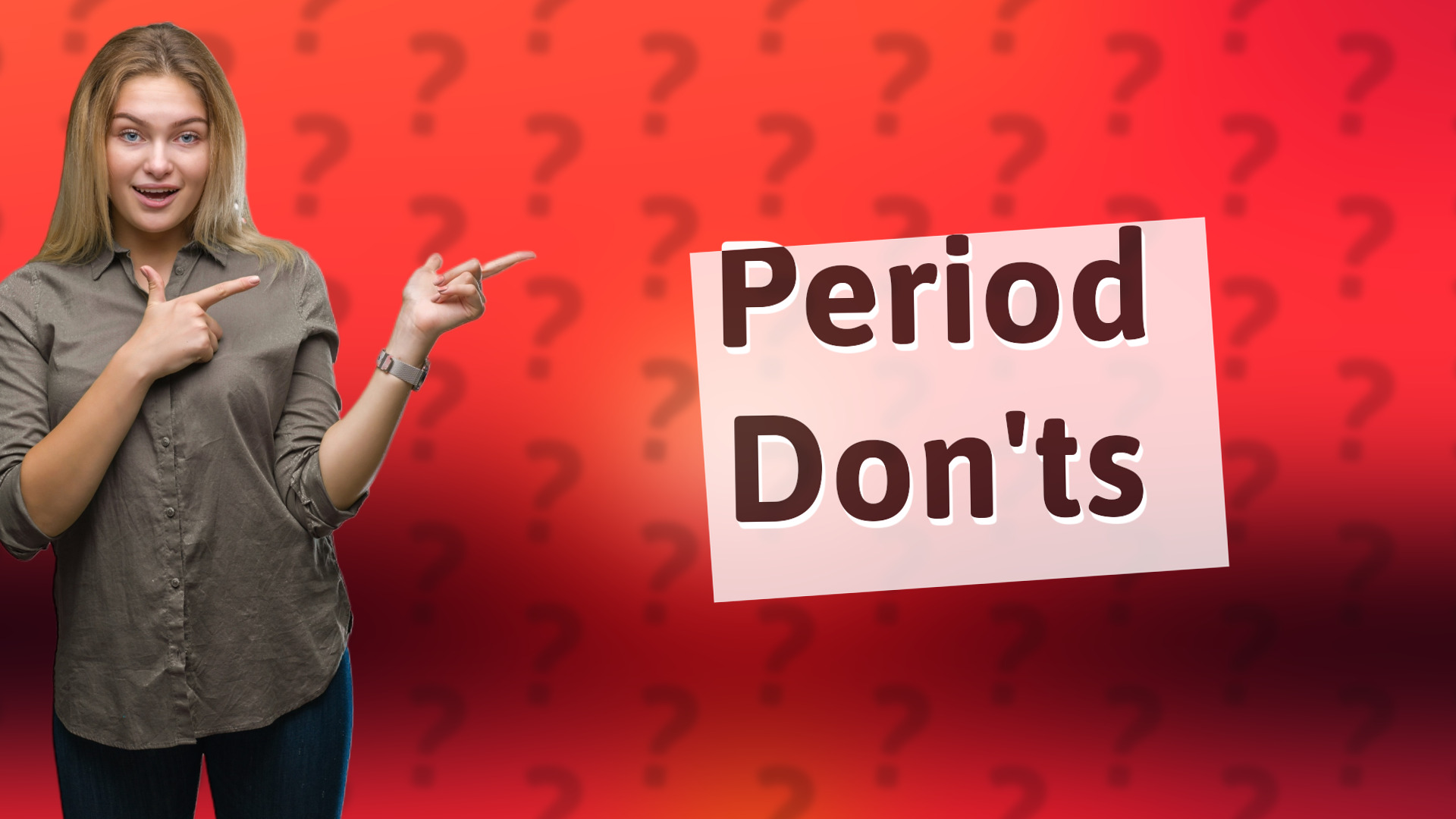 Period Don'ts