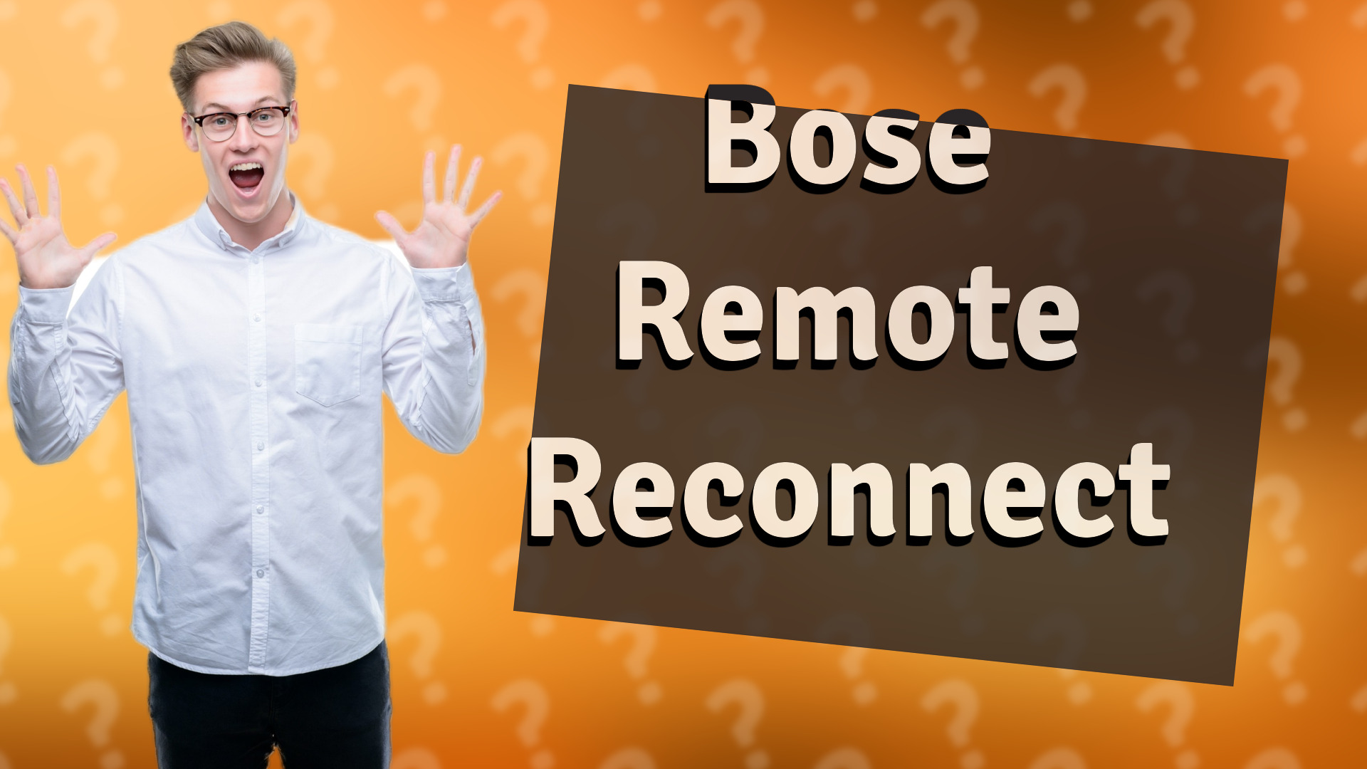 Bose Remote Reconnect