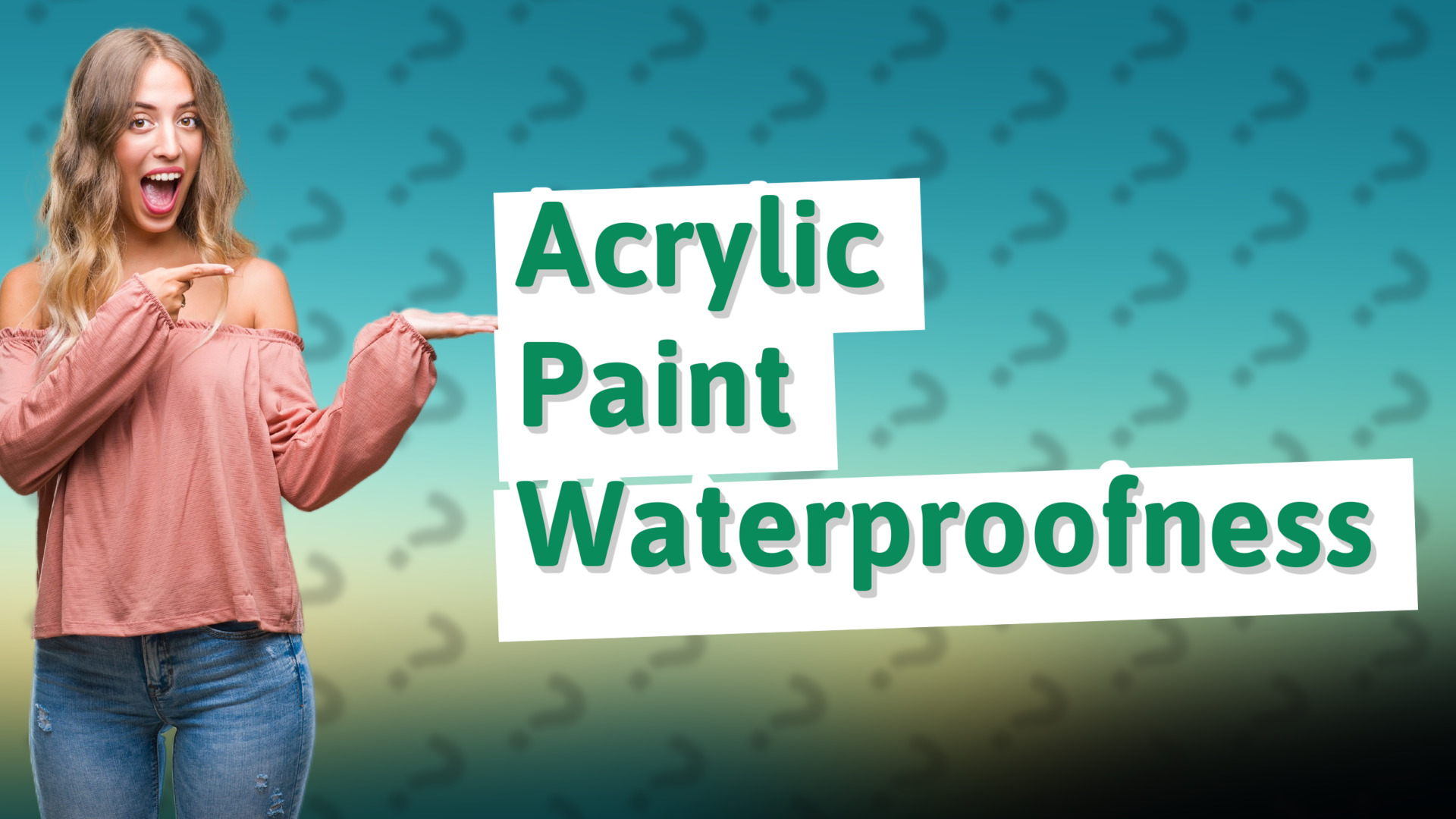 Acrylic Paint Waterproofness