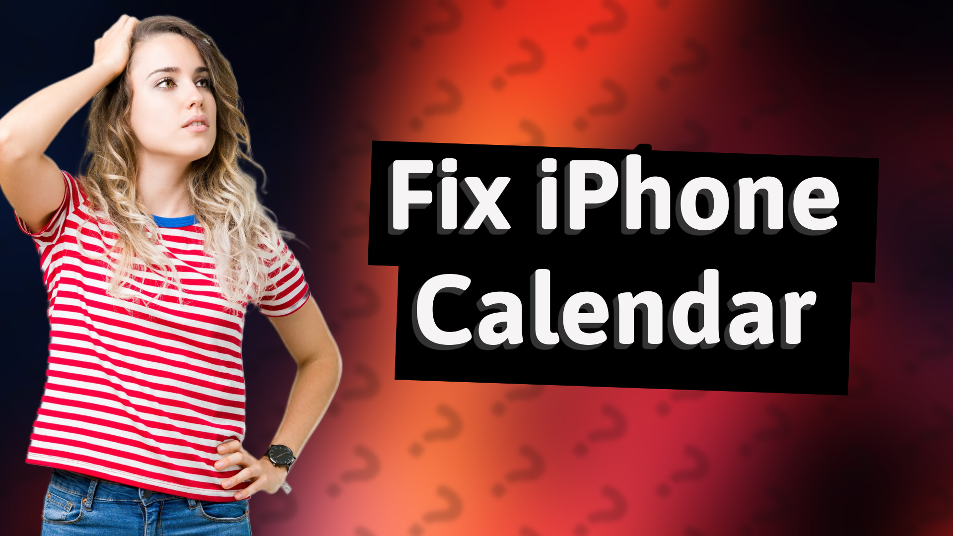 Fix iPhone Calendar