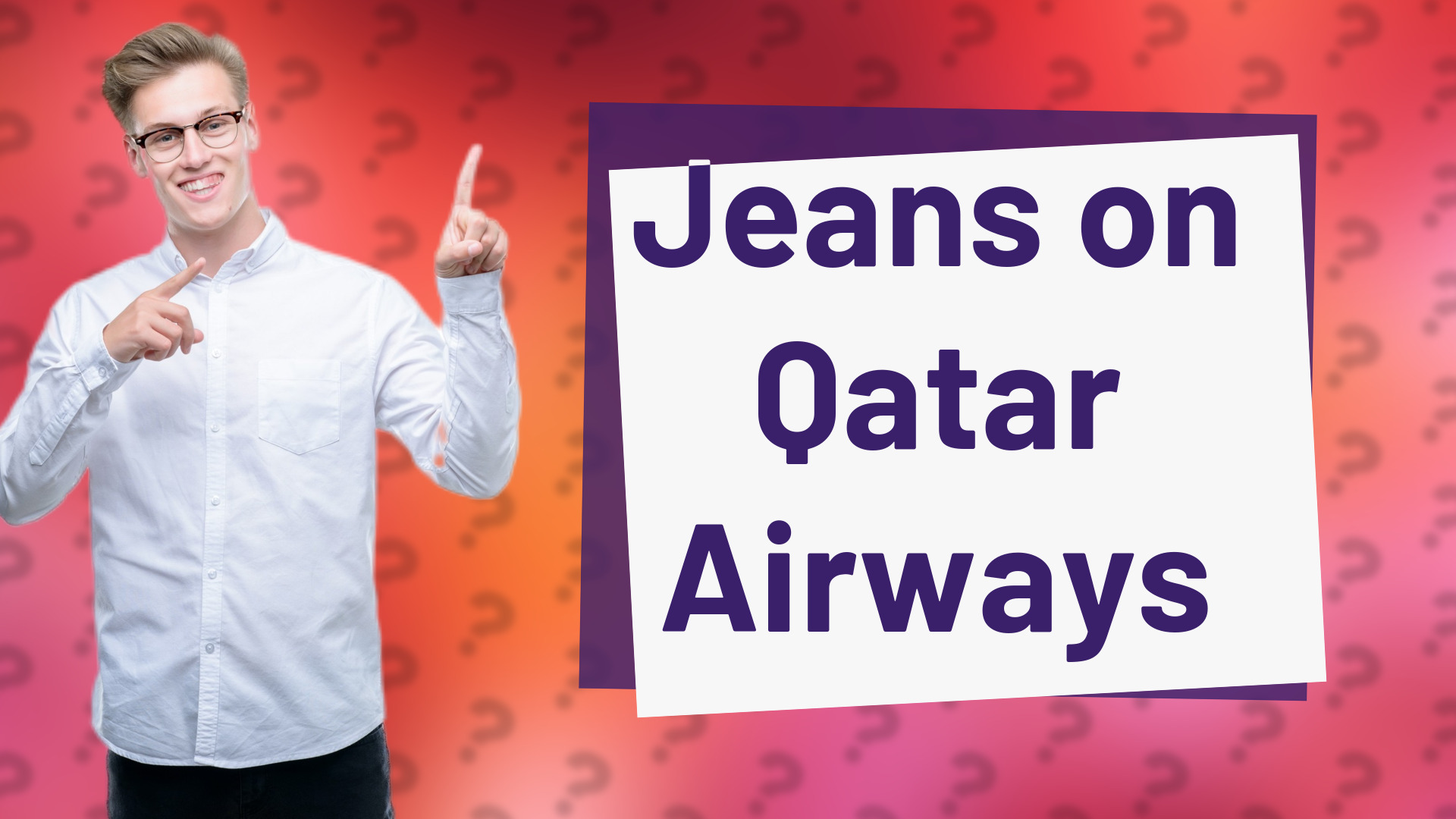 Jeans on Qatar Airways