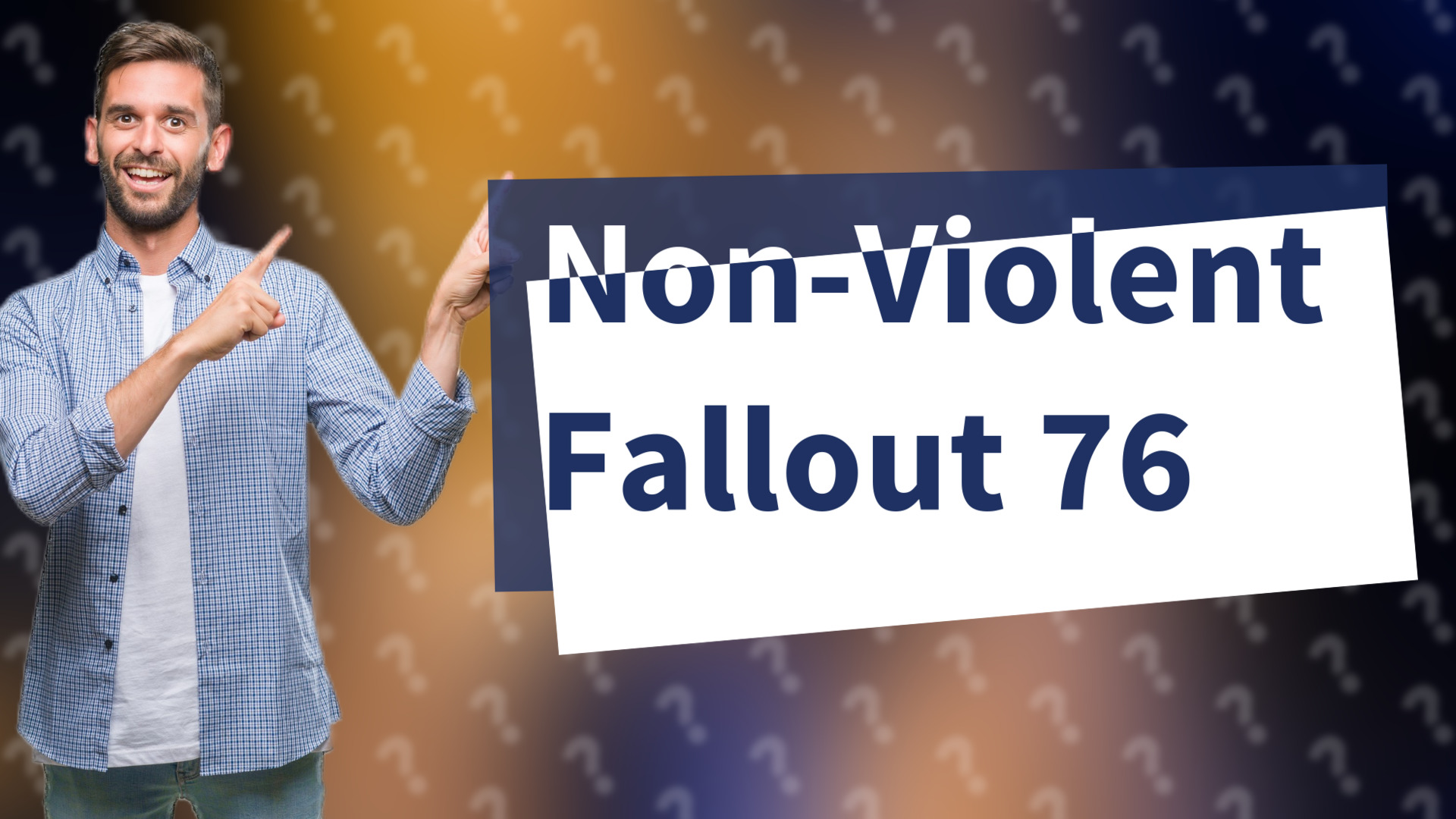 Non-Violent Fallout 76