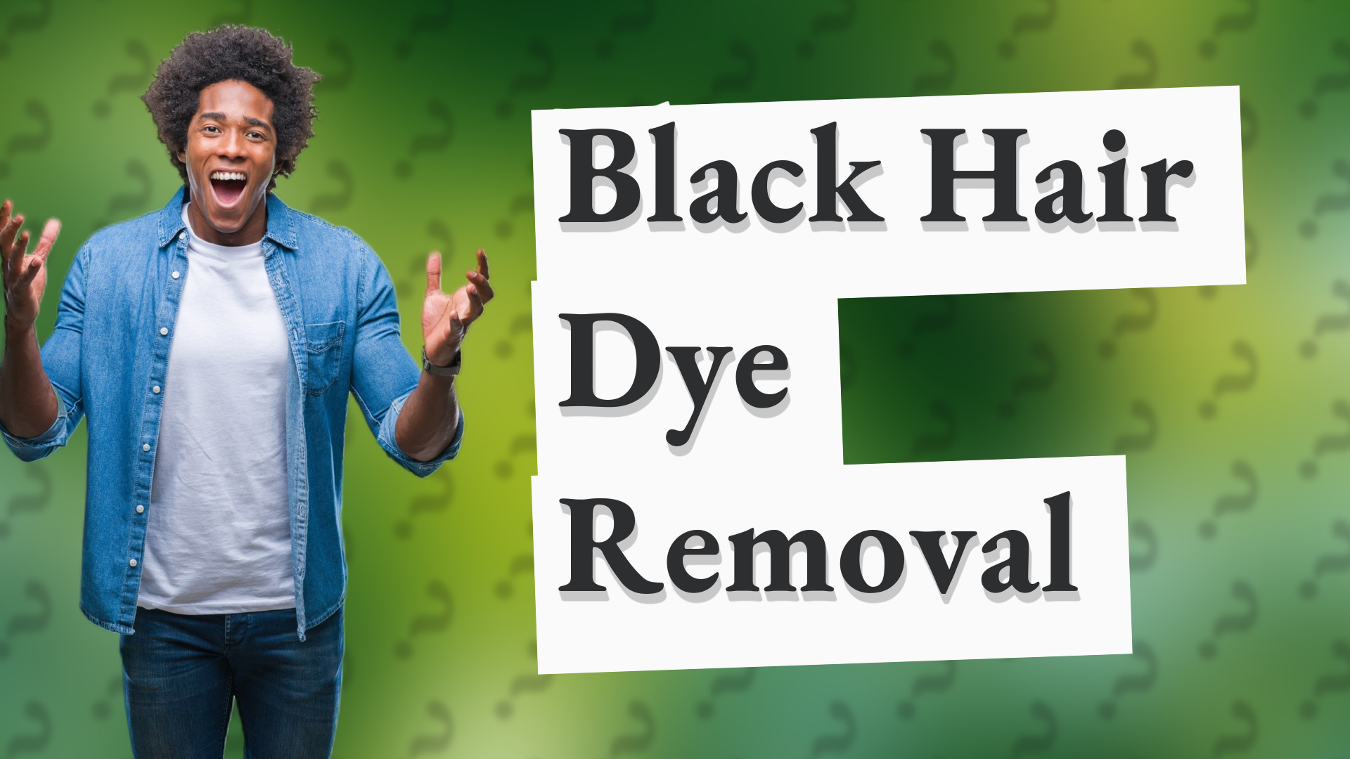 Black Hair Dye Removal