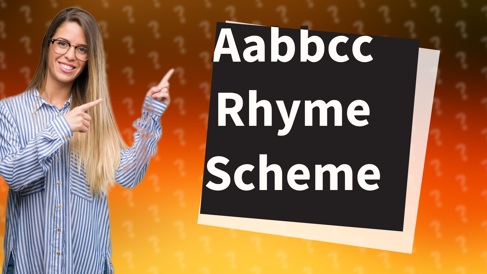 Aabbcc Rhyme Scheme