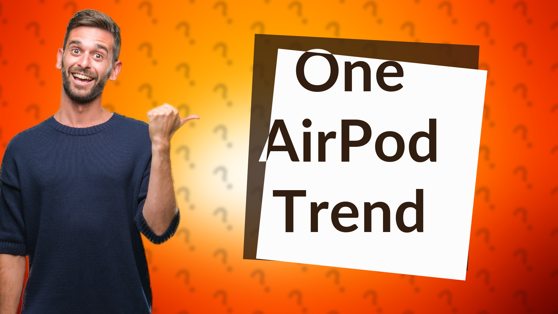 One AirPod Trend