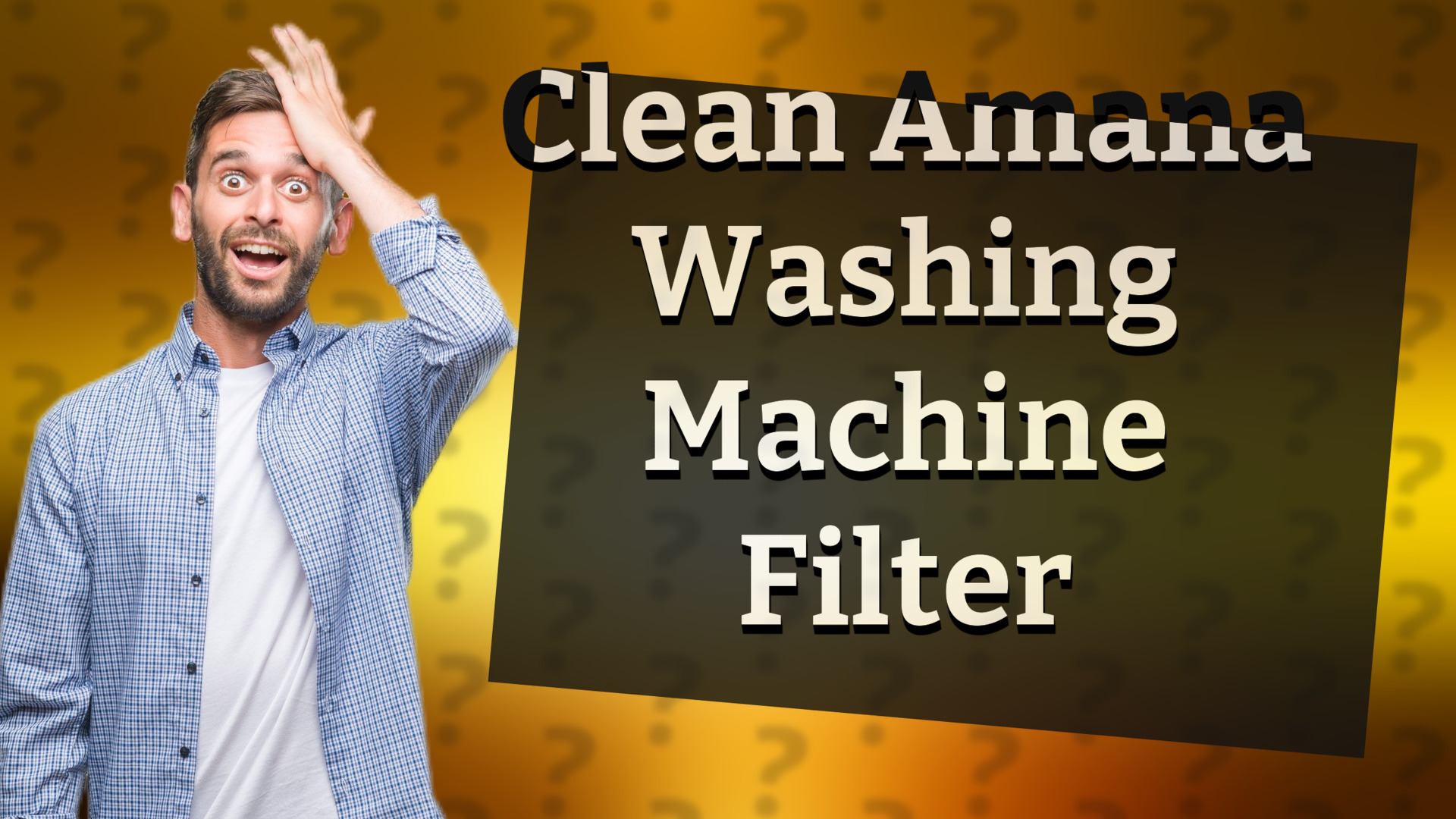 Clean Amana Washing Machine Filter