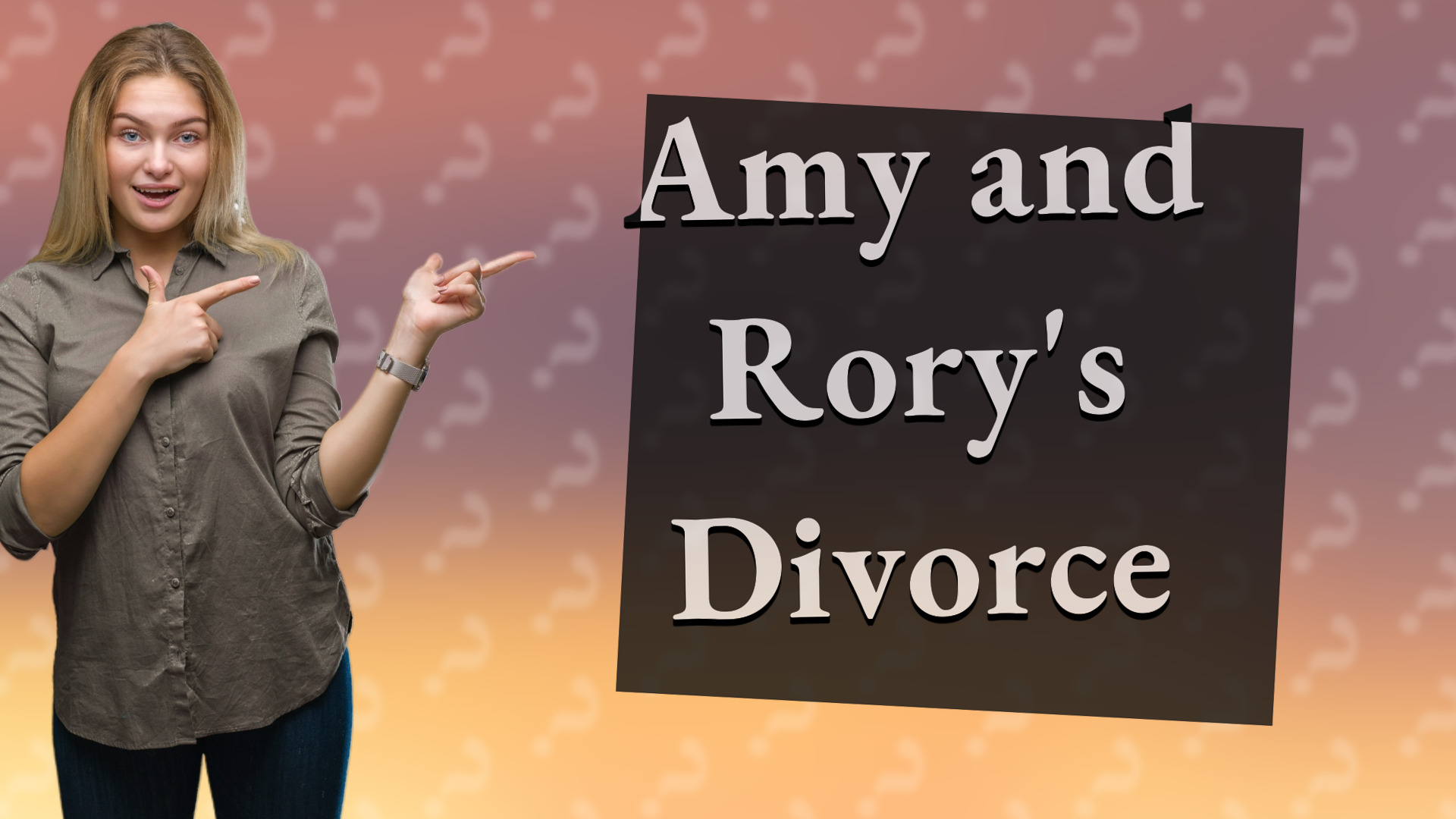 Amy and Rory's Divorce
