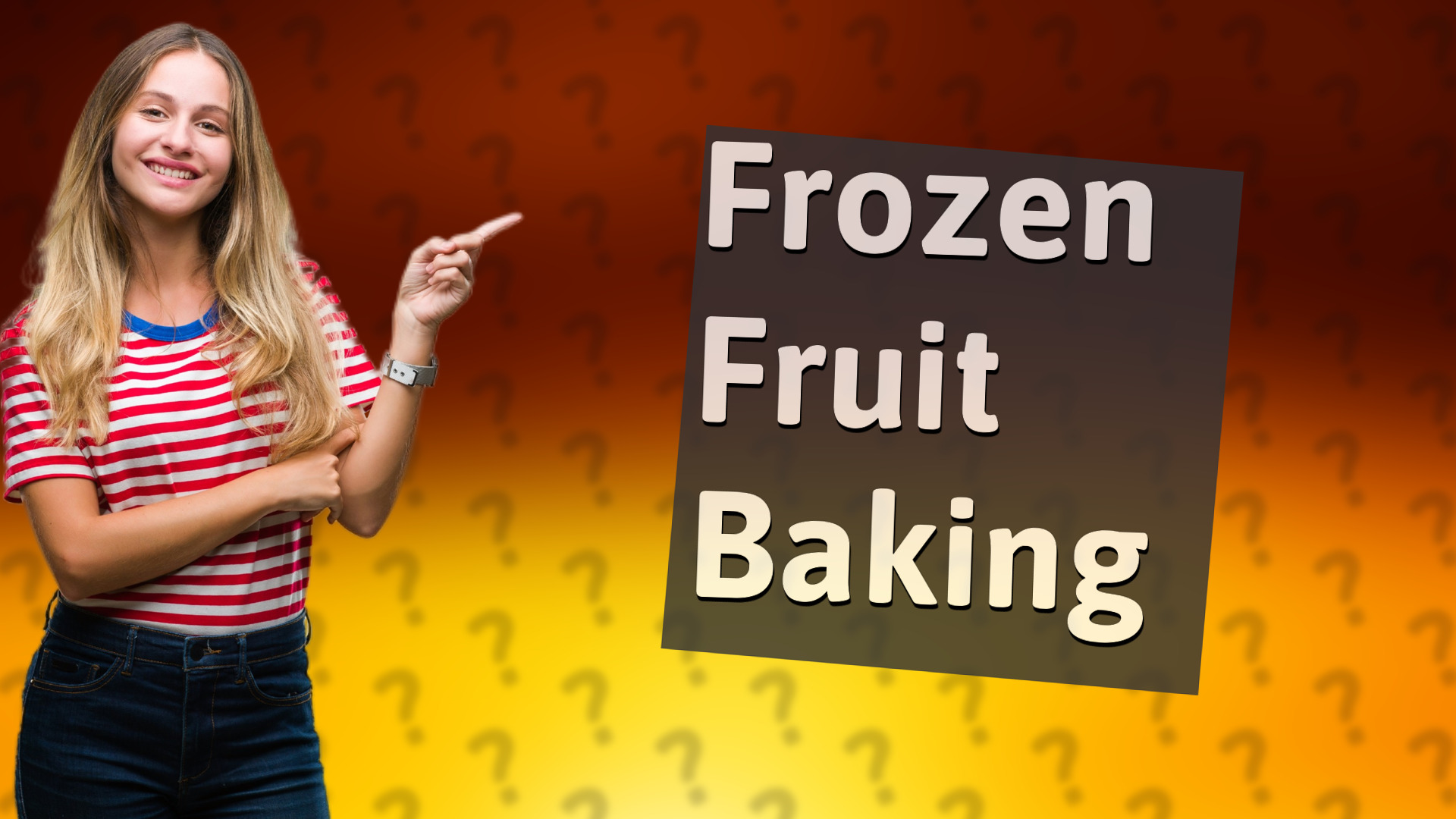 Frozen Fruit Baking