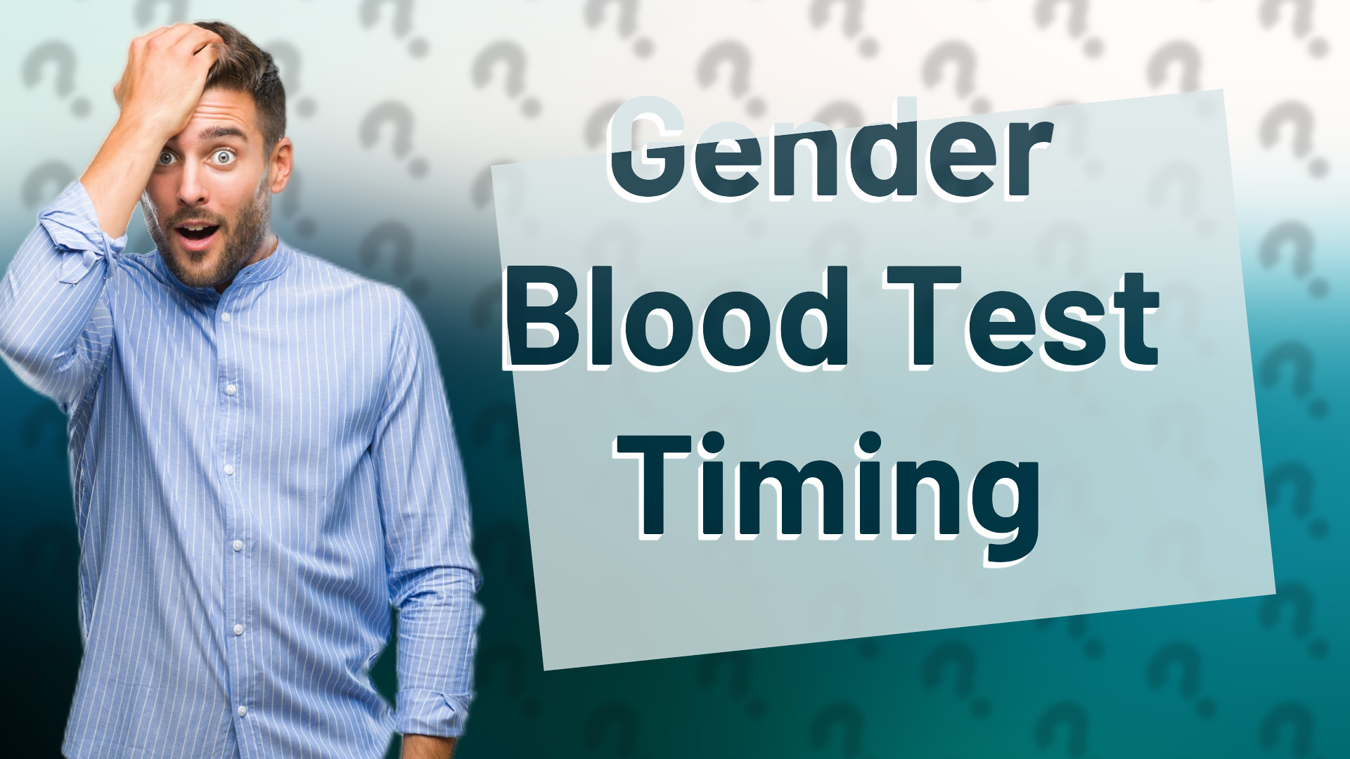 Gender Blood Test Timing