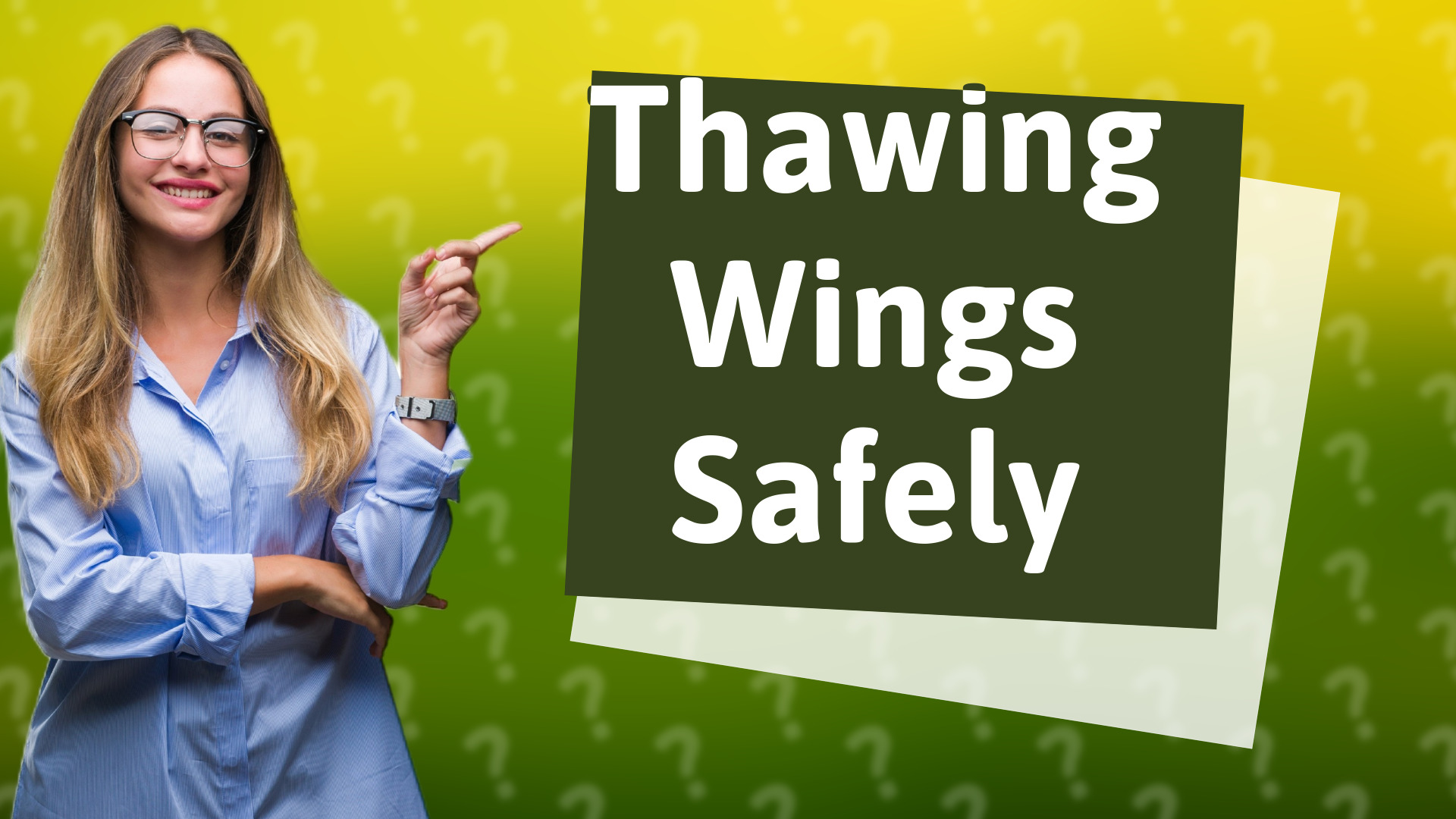 Thawing Wings Safely